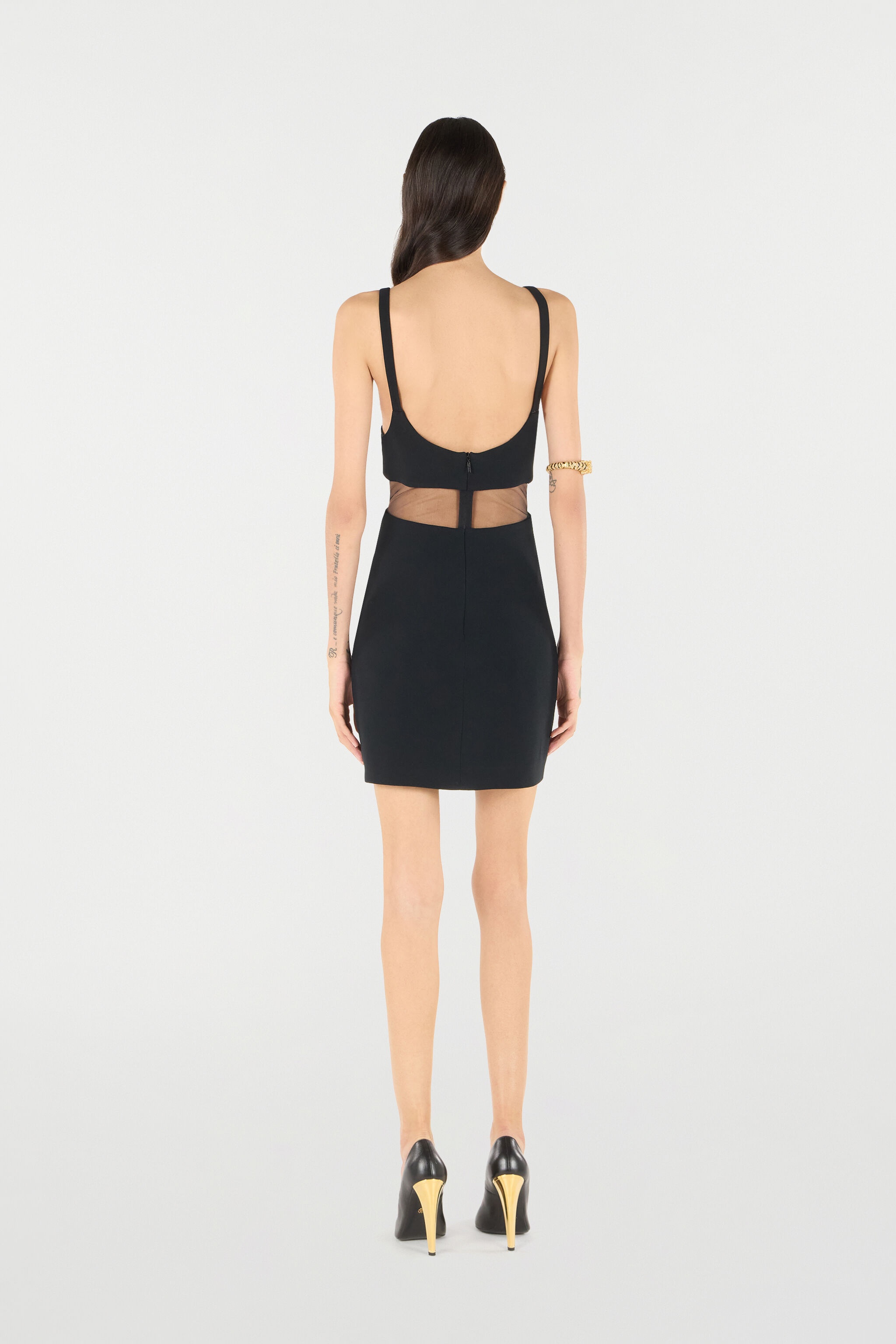 Mini Dress With Cutout And Tiger - 4