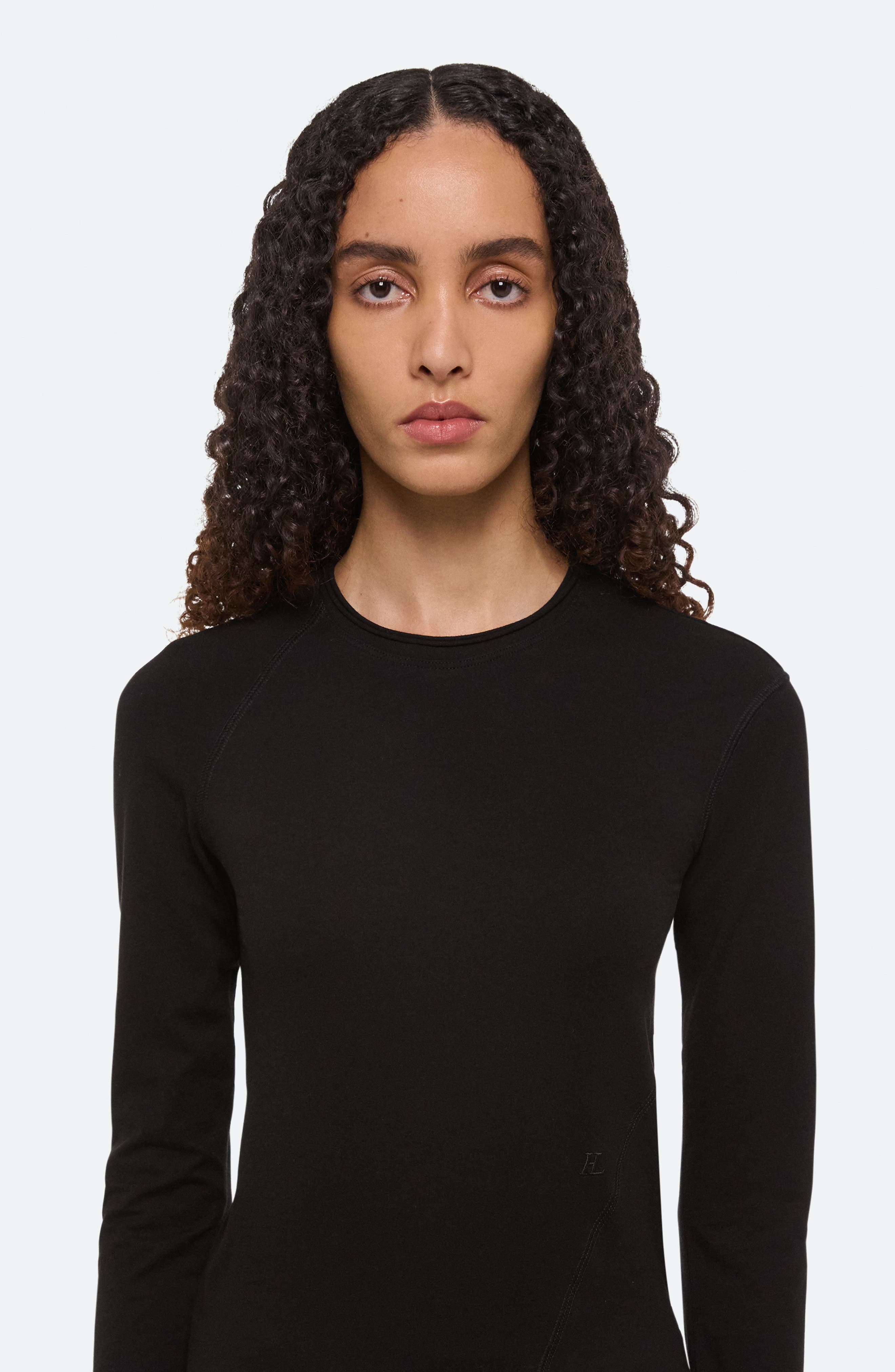 Helmut Lang Twisted Jersey Top in Black at Nordstrom - 5