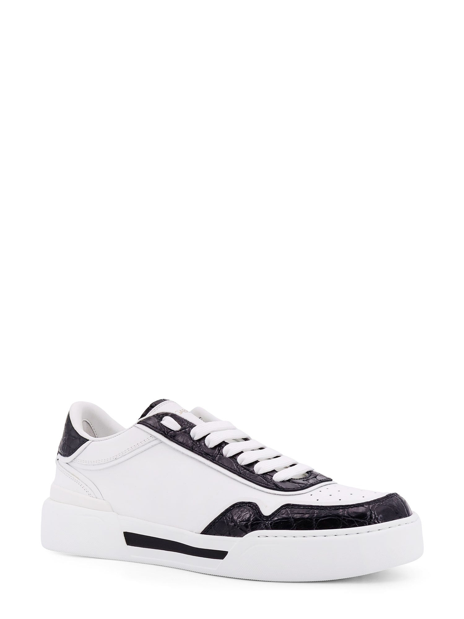 New Roma Leather Sneakers With Crocodile Details - 2