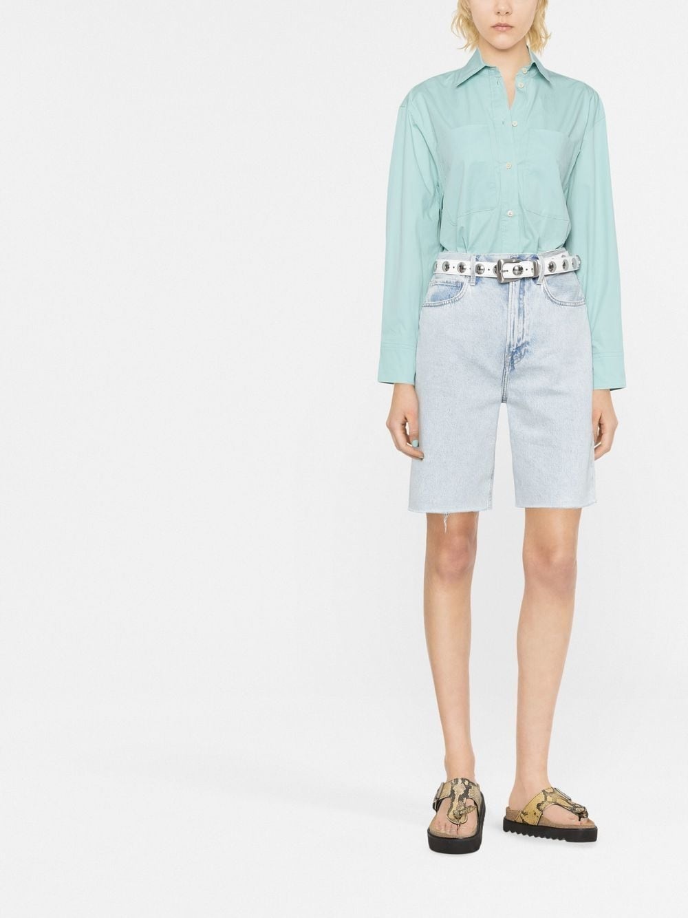 button-down fastening shirt - 2