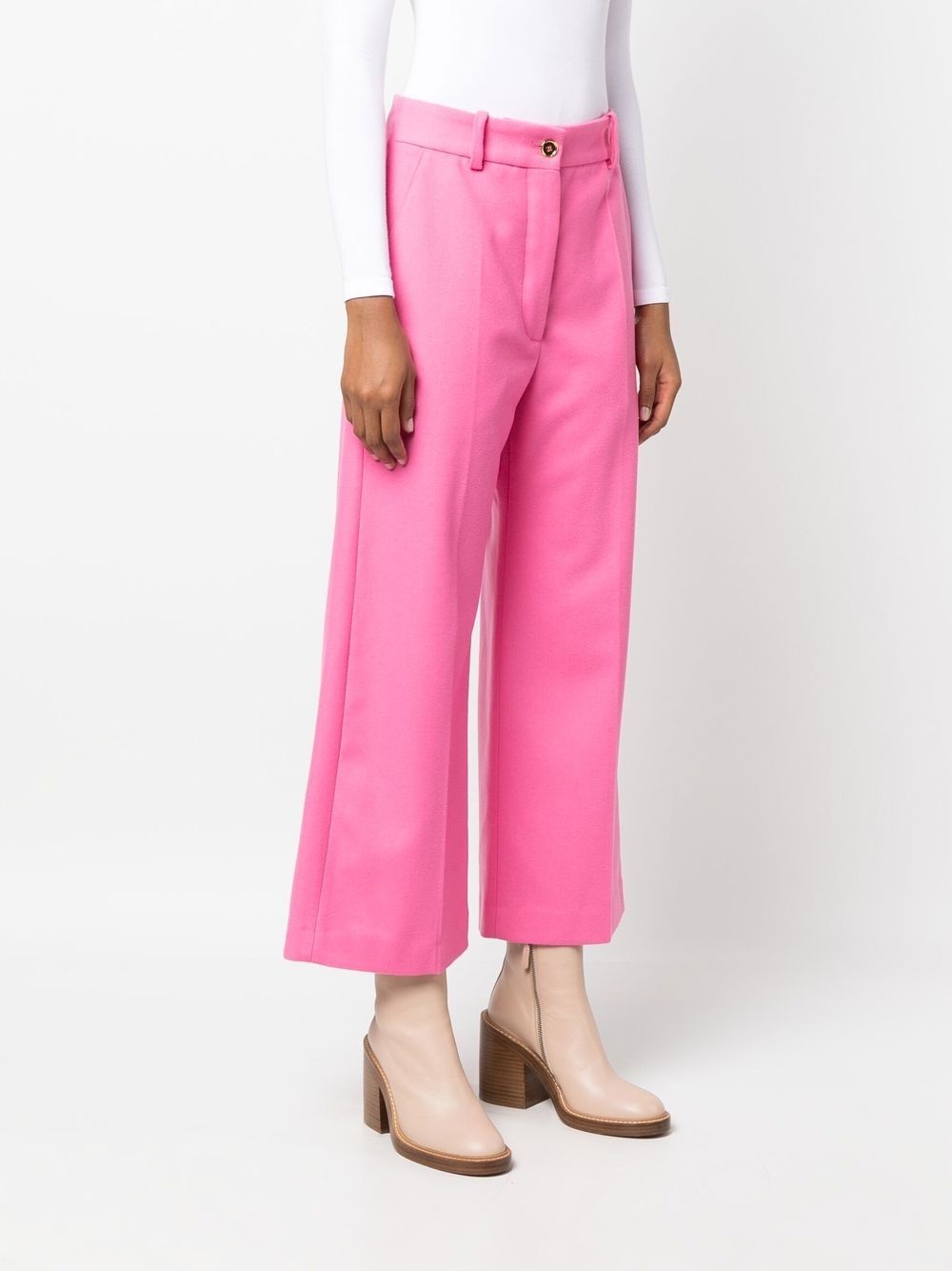 cropped flared trousers - 3