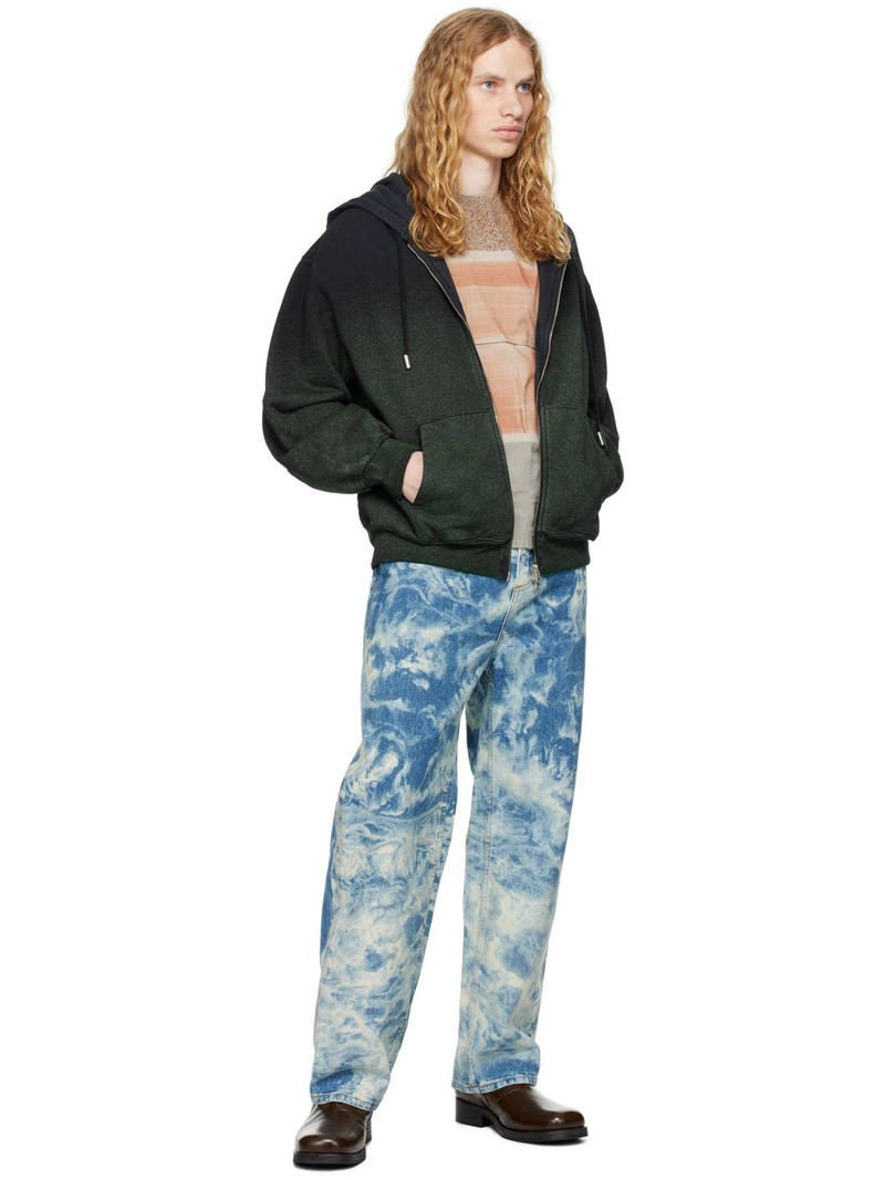 ECKHAUS LATTA Black Zip Hoodie outlook