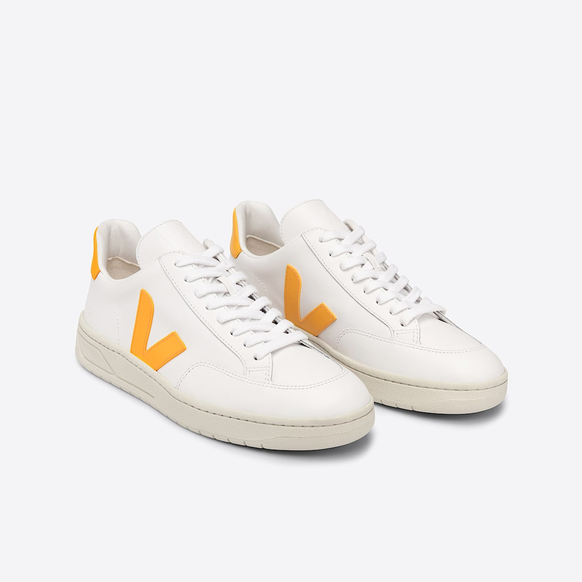 V-12 LEATHER WHITE OURO - 2