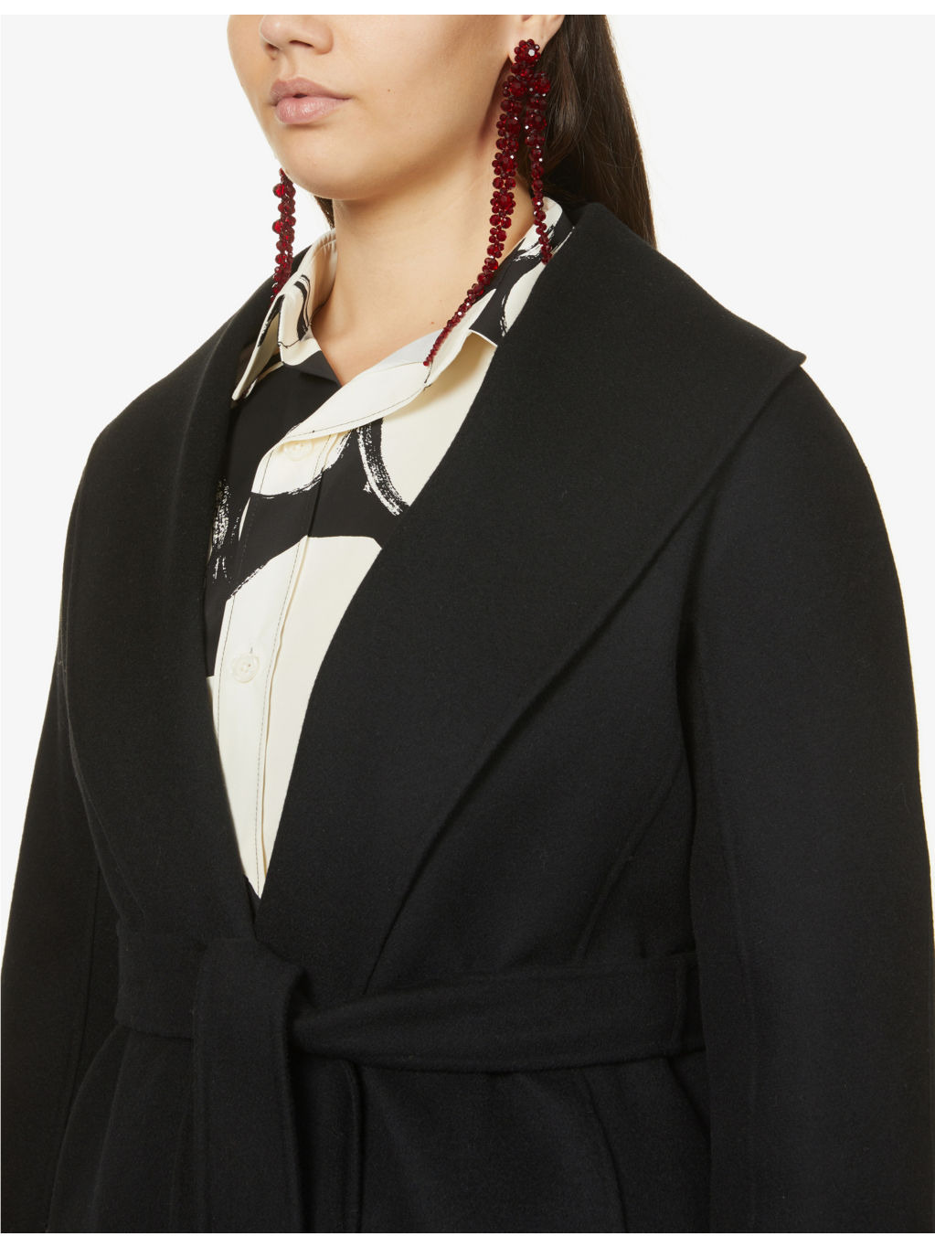 Messi wool wrap coat - 5