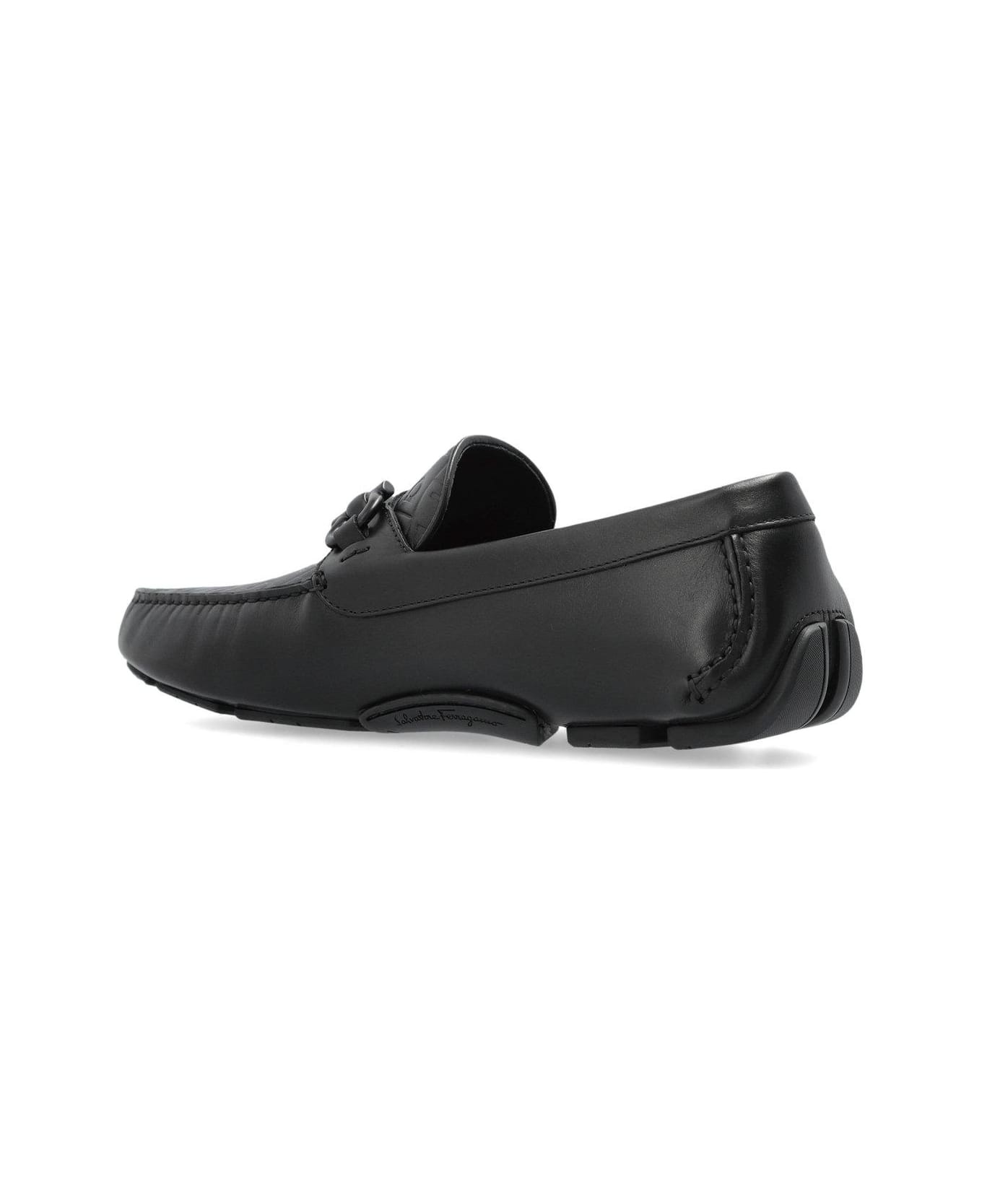 Gancini-plaque Slip-on Loafers - 3
