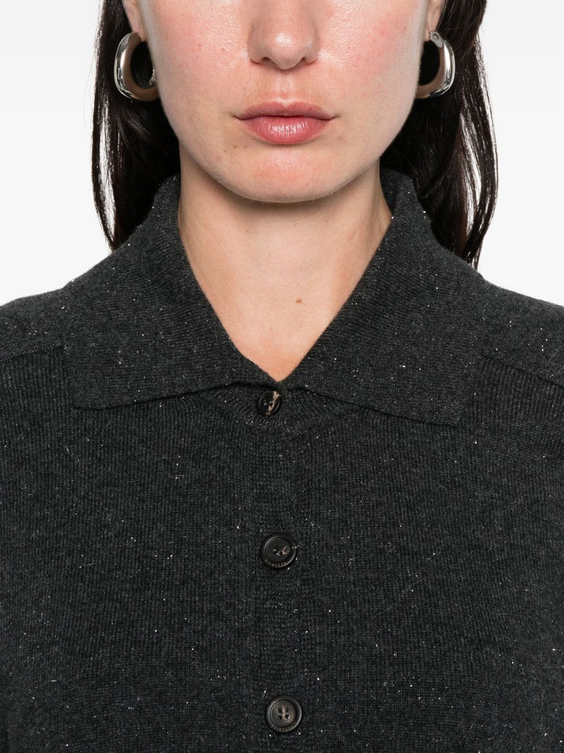 polo-collar cardigan 5