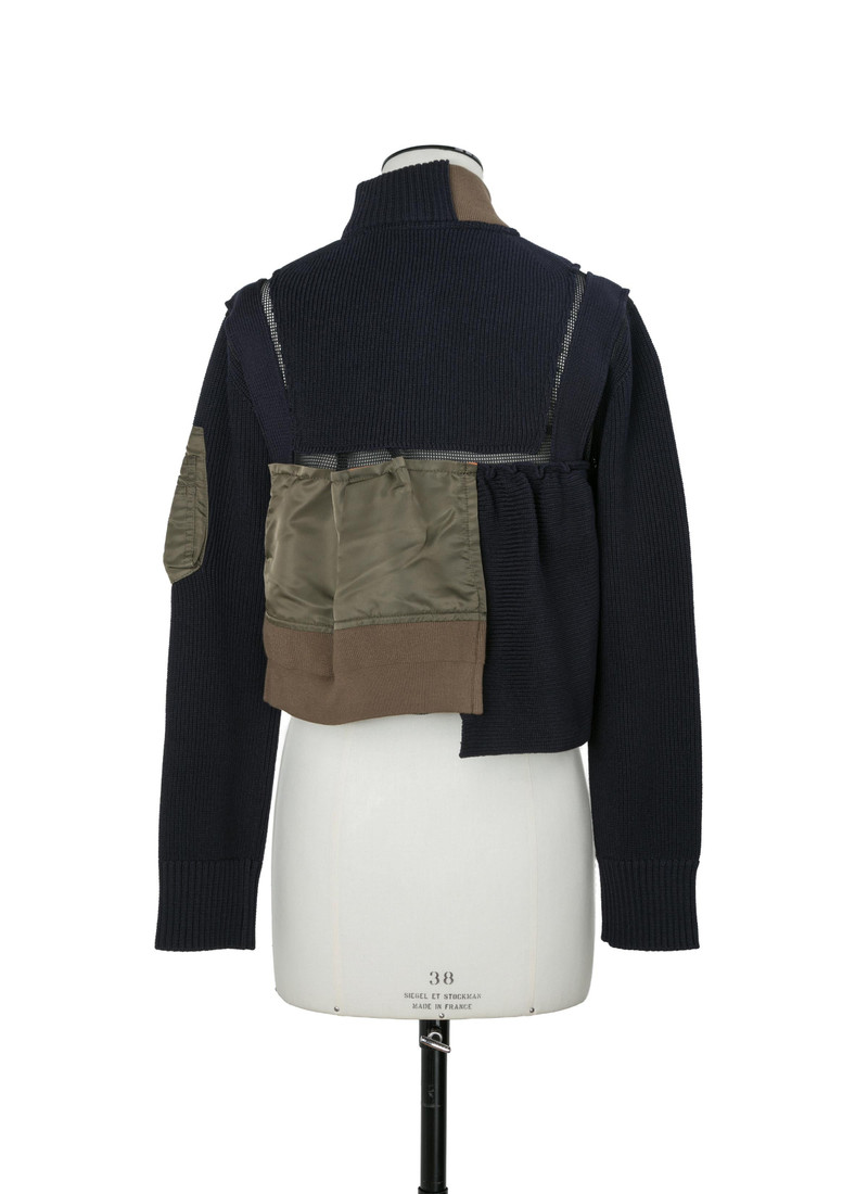 Nylon Twill x Knit Blouson 3