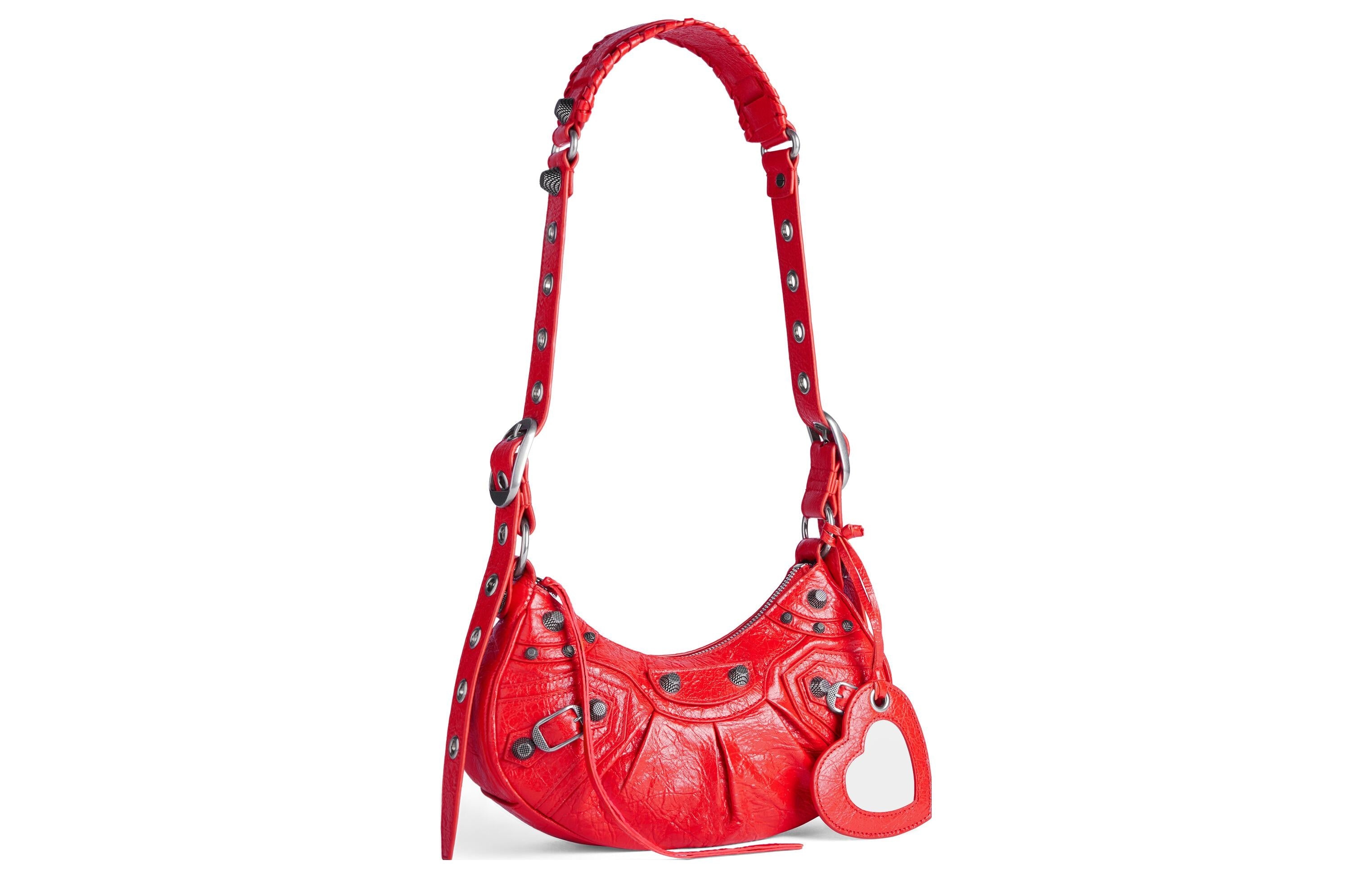 (WMNS) Balenciaga Xs Le Cagole Shoulder Bag 'Tomato Red' 6713091VG9Y6534 - 2