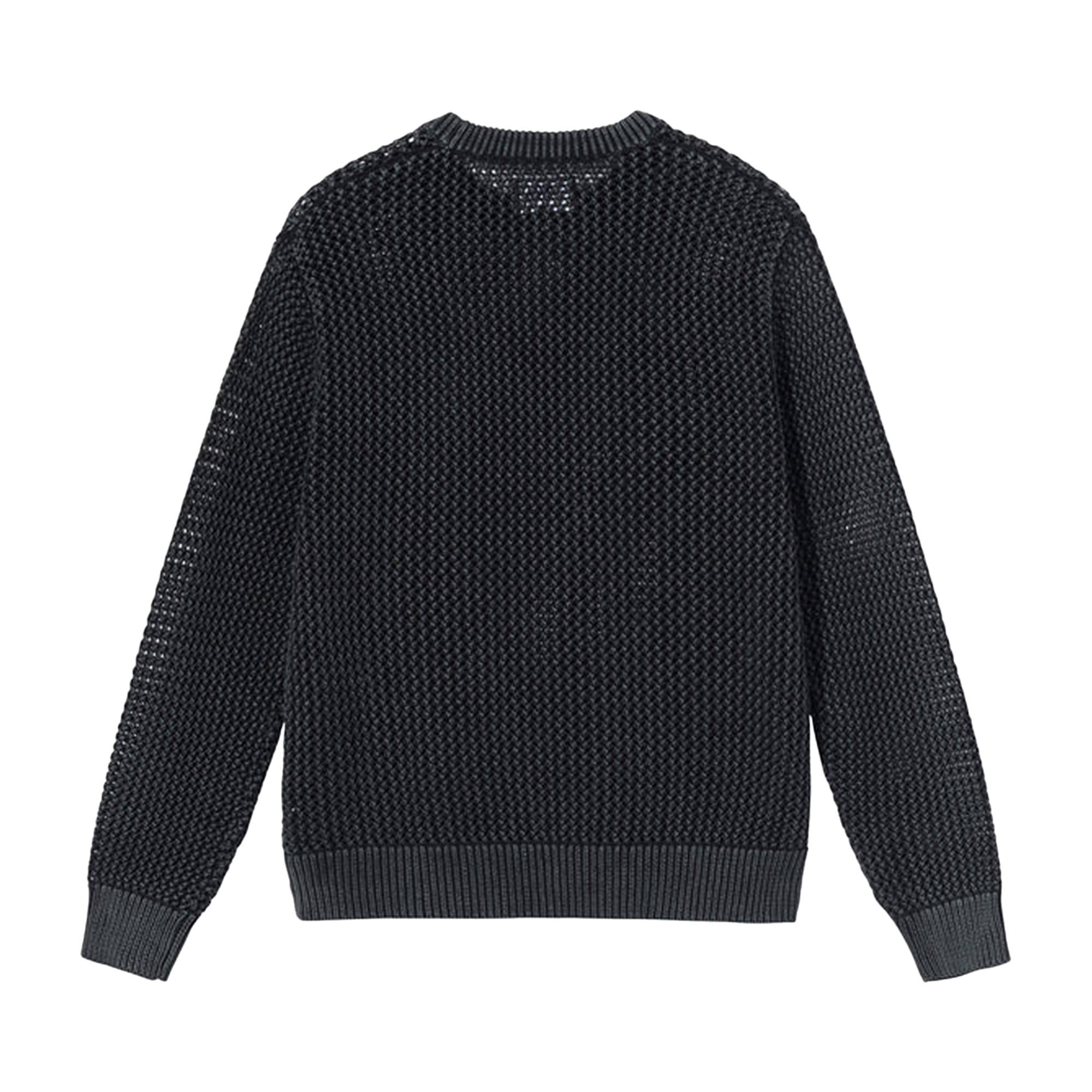 Stussy Pigment Dyed Loose Gauge Sweater 'Black' - 2