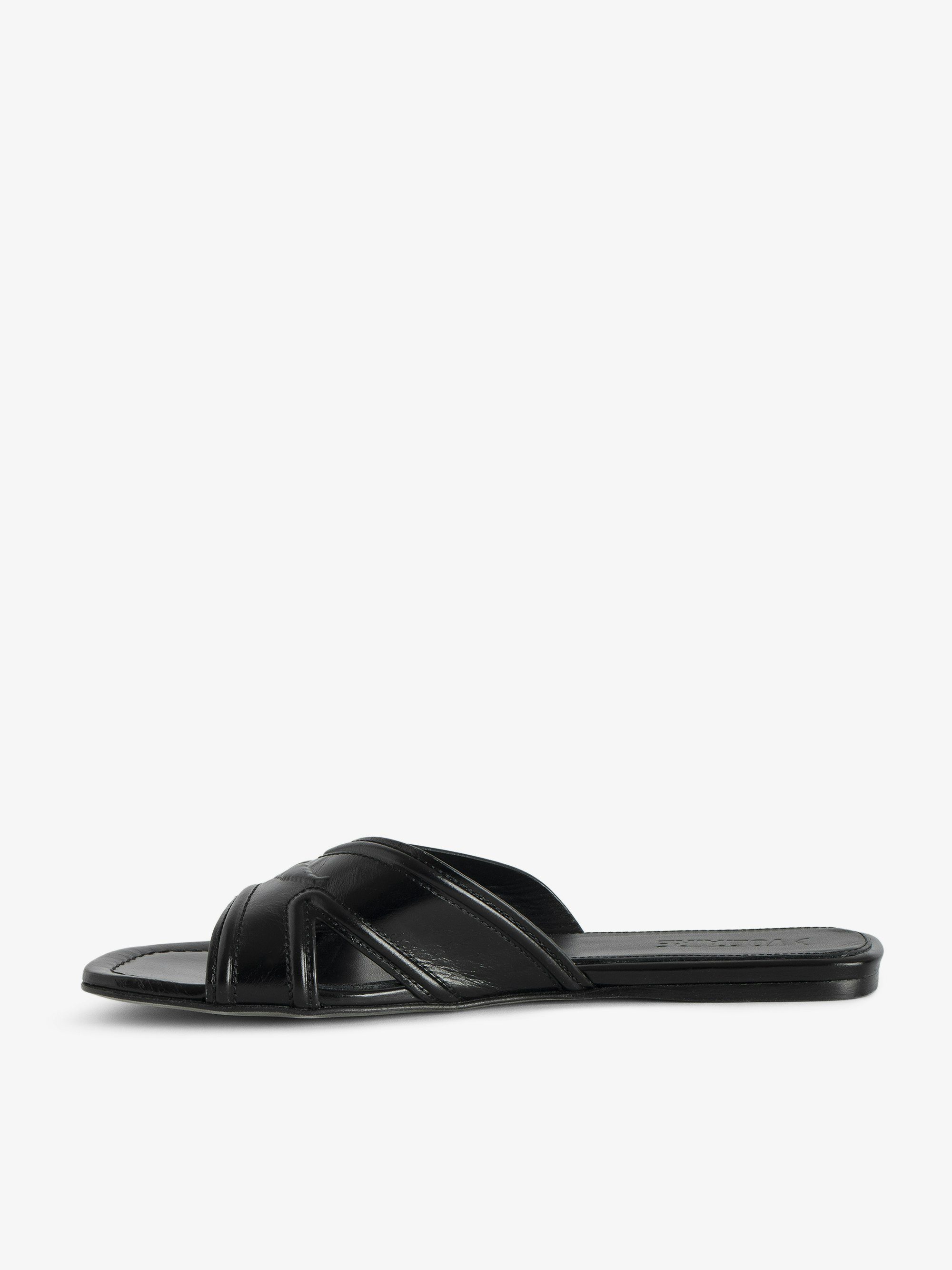 Azora Leather Sandal Mules - 3
