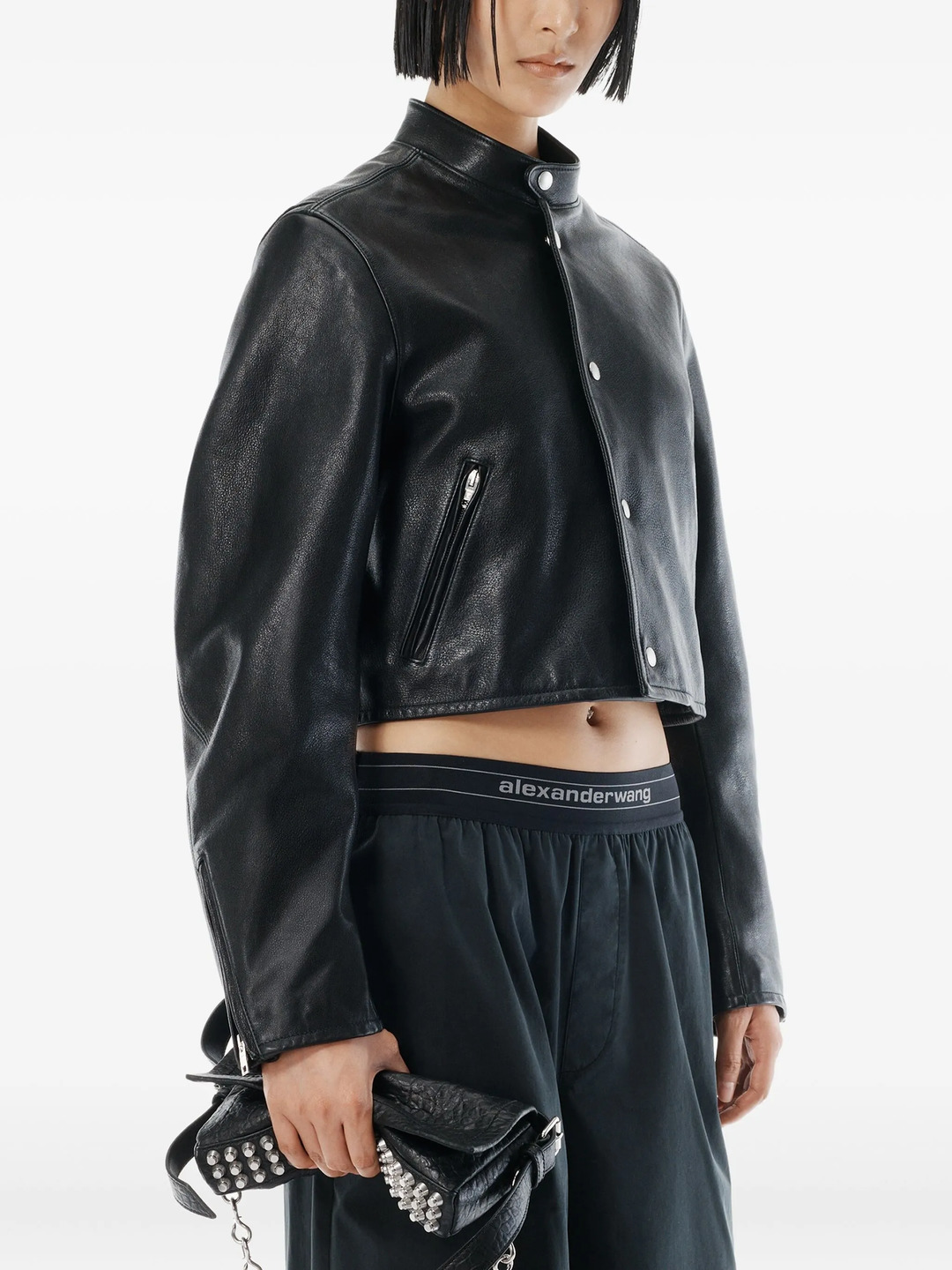 Mid Rise Pleated Knee Pants - 4