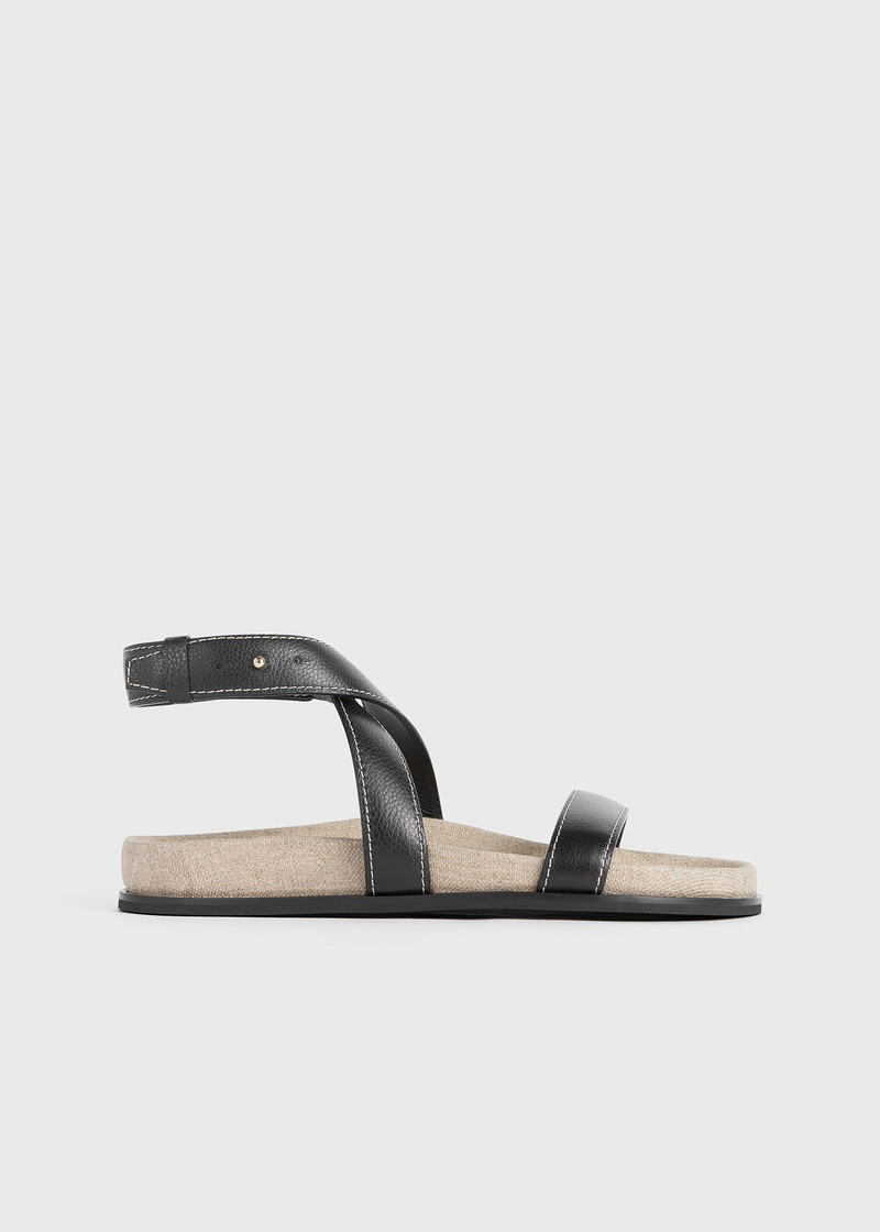 The Leather Chunky Sandal black/ecru - 1