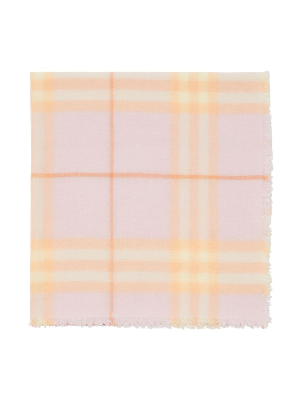 check-print wool scarf - 2