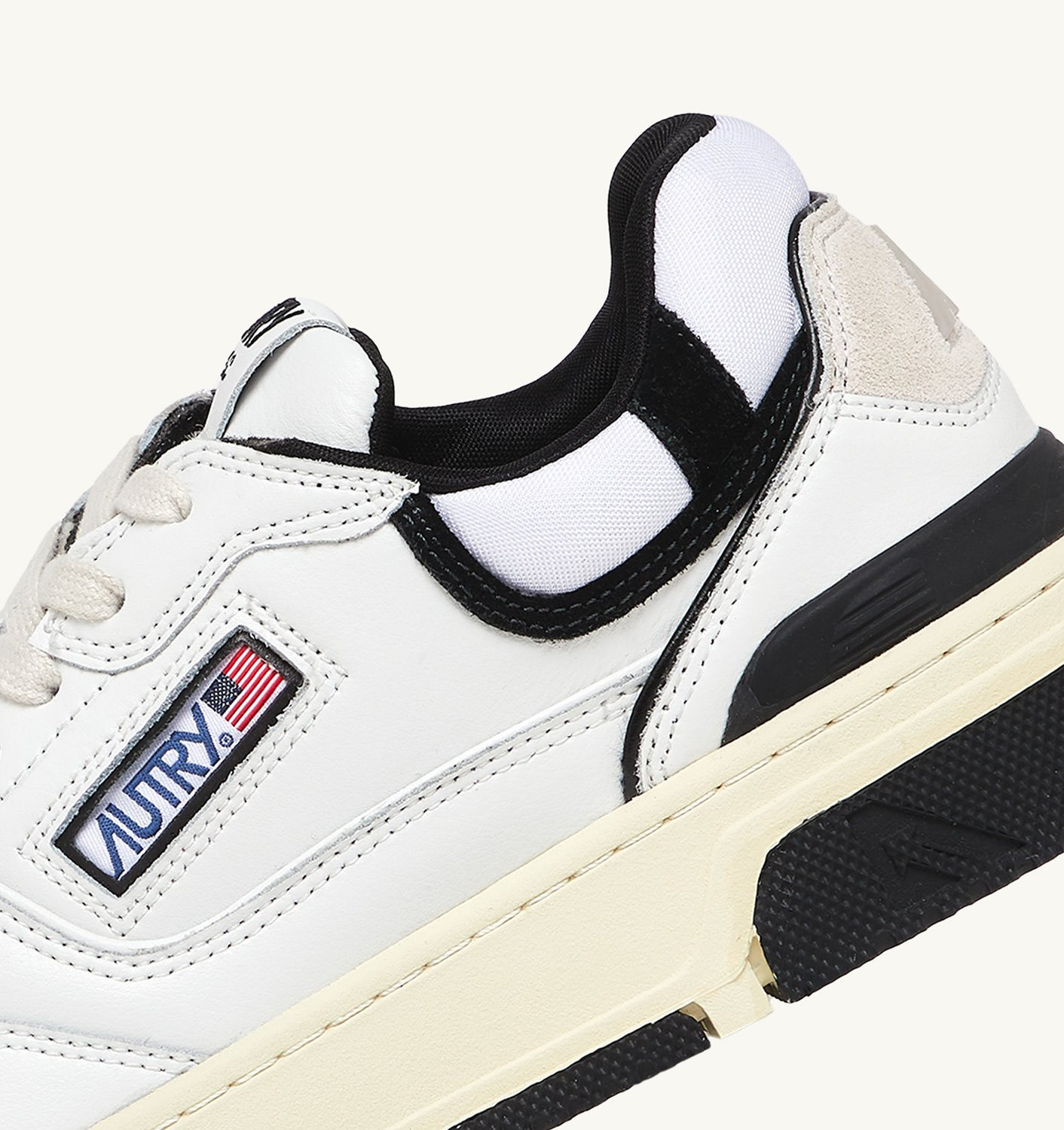 CLC LOW SNEAKERS IN WHITE LEATHER AND BLACK SUEDE - 6