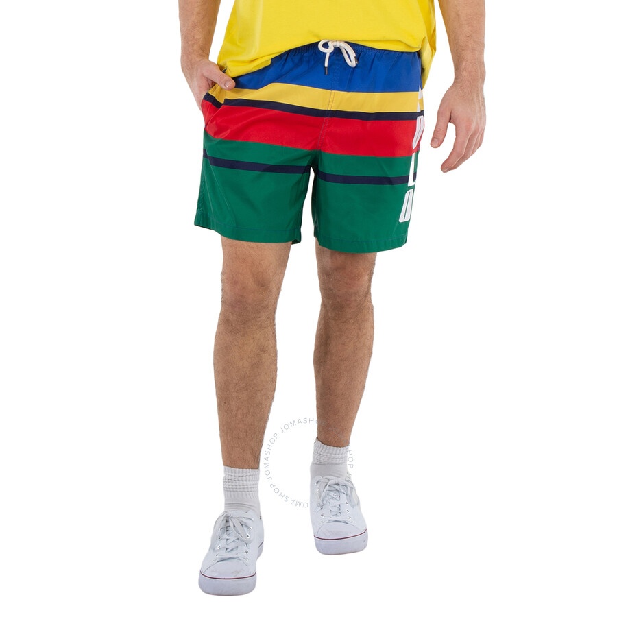 Polo Ralph Lauren - Polo Ralph Lauren Striped Traveler Swim Trunks - 2