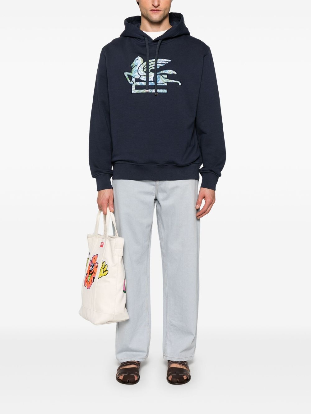 Pegaso-motif hoodie - 2
