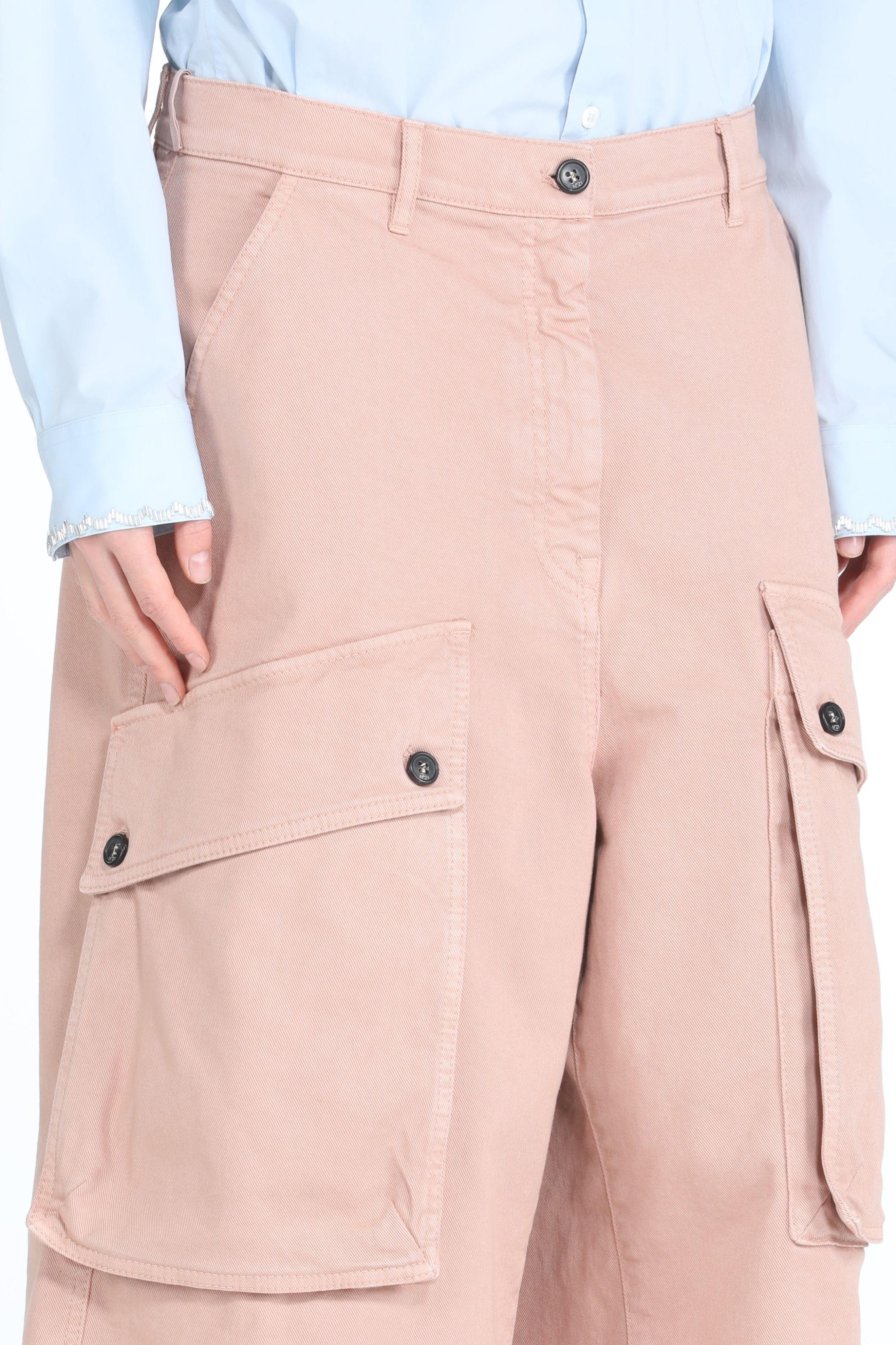 WIDE-LEG BERMUDA CARGO SHORTS - 5