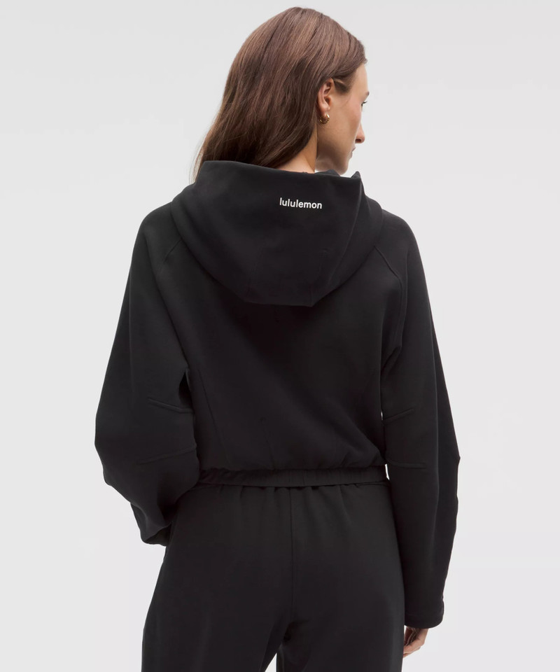 Loungeful Relaxed-Fit Full-Zip Cropped Hoodie 3