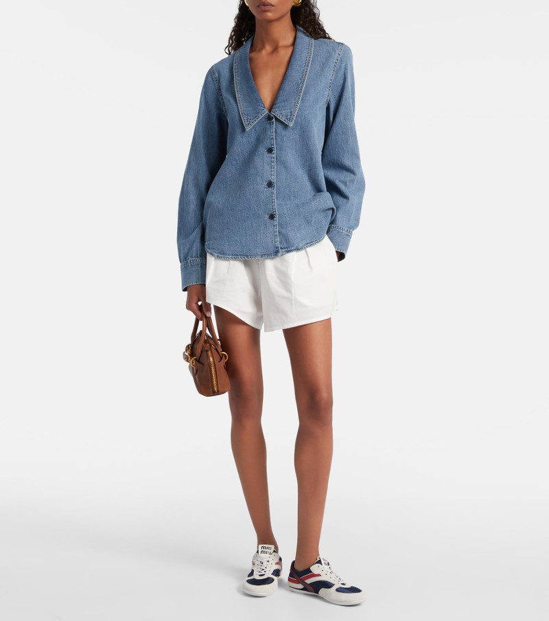 FRAME Low Collar denim shirt outlook