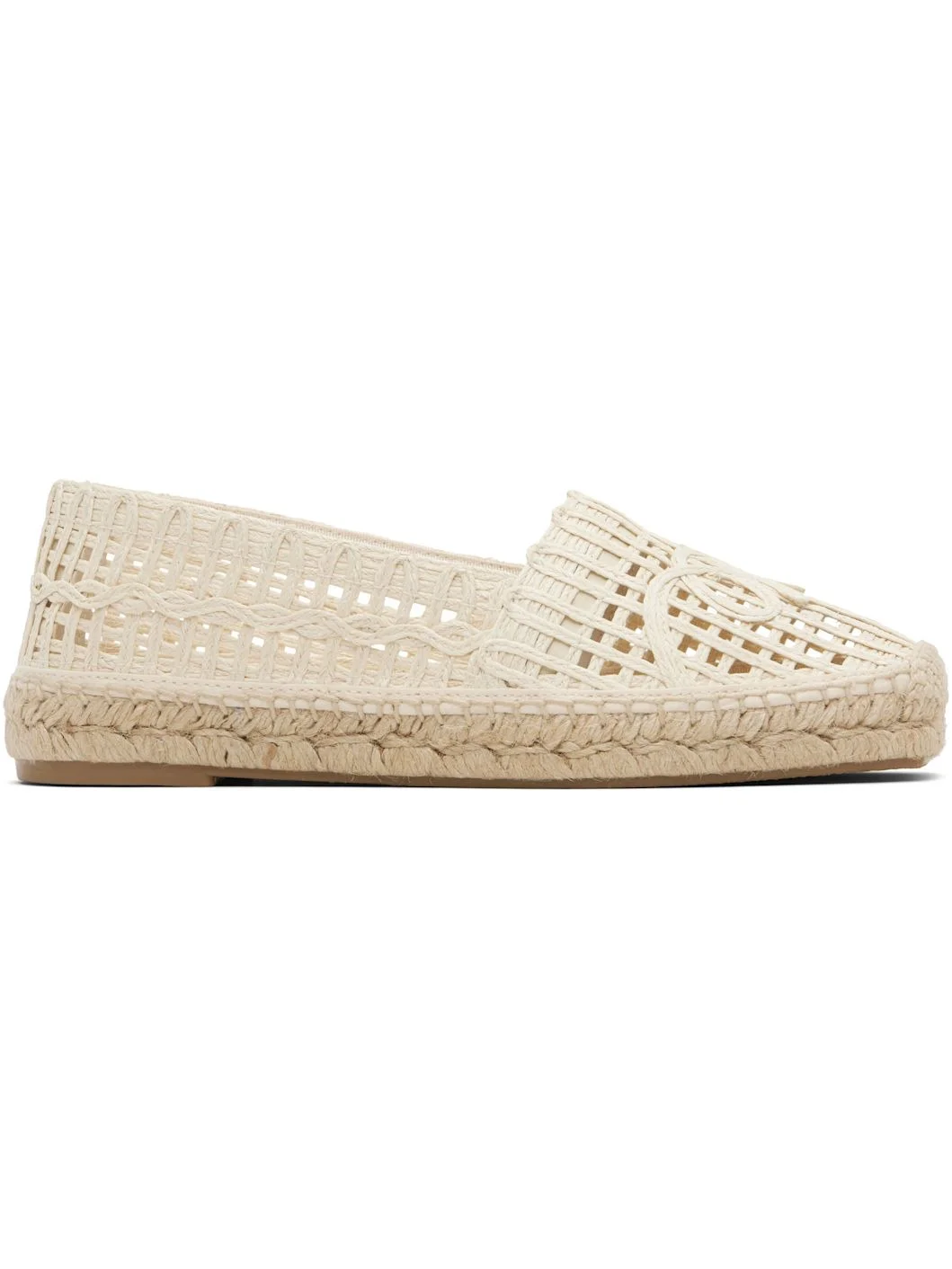 Off-White Raffia-Effect Espadrilles - 1