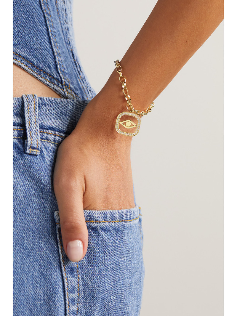 SYDNEY EVAN 14-karat Gold Diamond Bracelet outlook