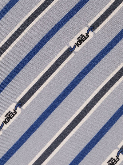 FENDI striped silk tie outlook