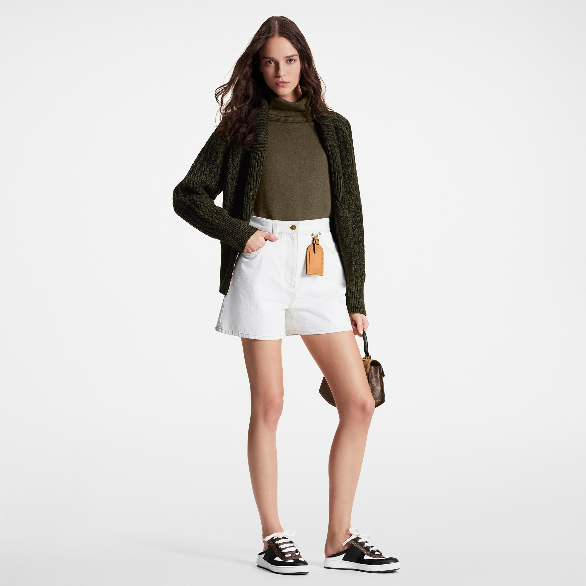Bleached Denim Shorts - 4