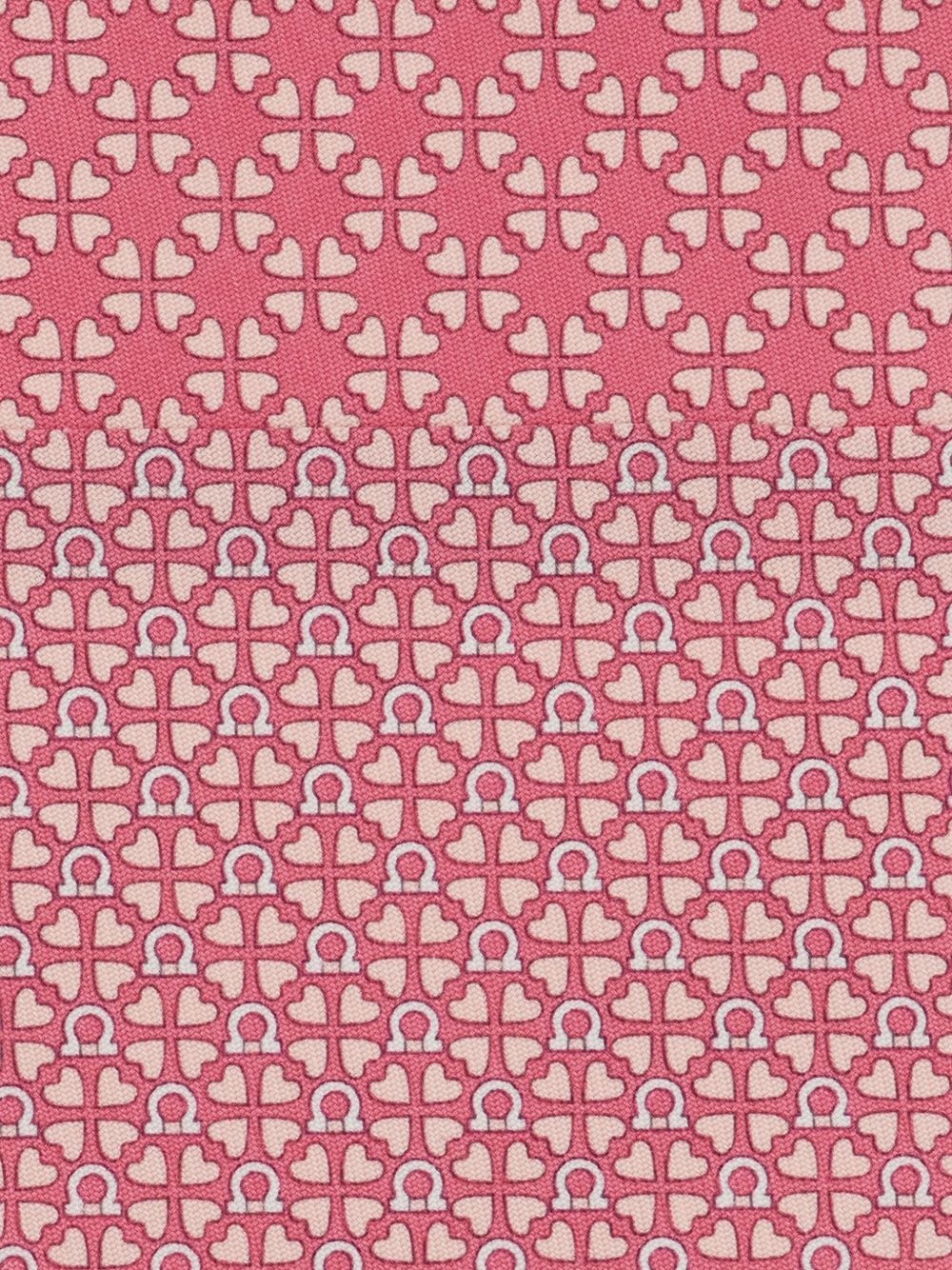 patterned silk tie - 3