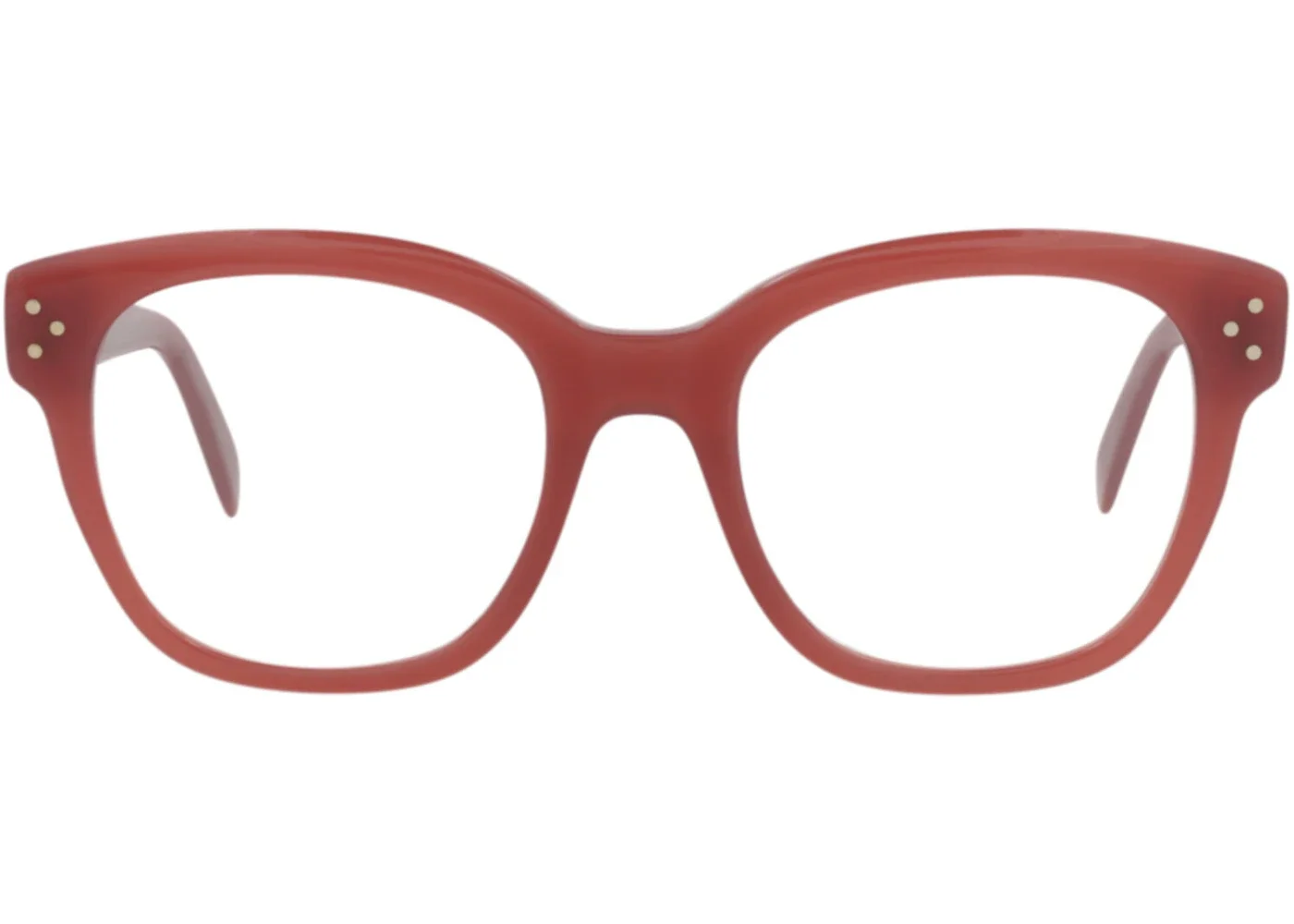 Celine Square-Frame Acetate Optical Frames Bordeaux Bordeaux Transparent (CL50086I-51-069) - 1
