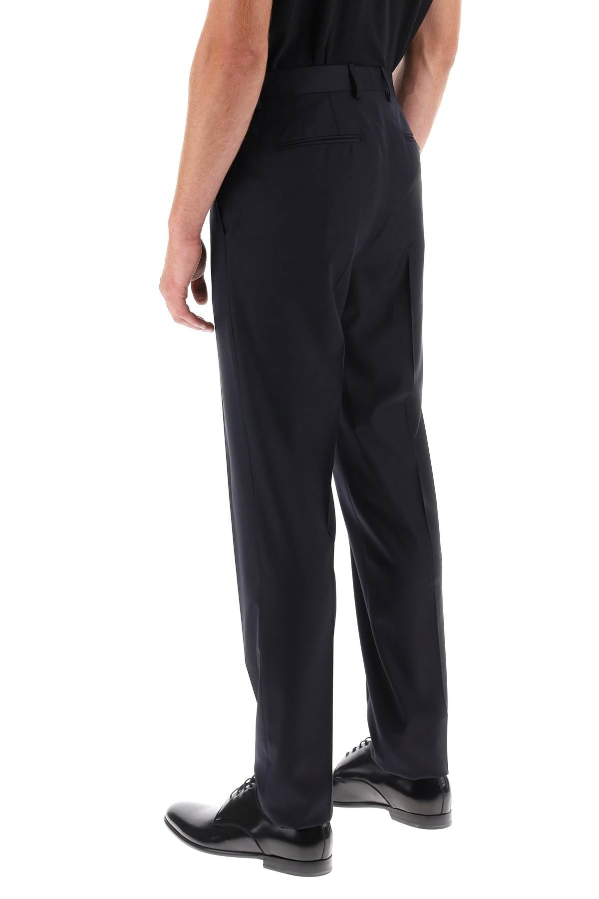 Cigarette Pants In Light Wool - 3