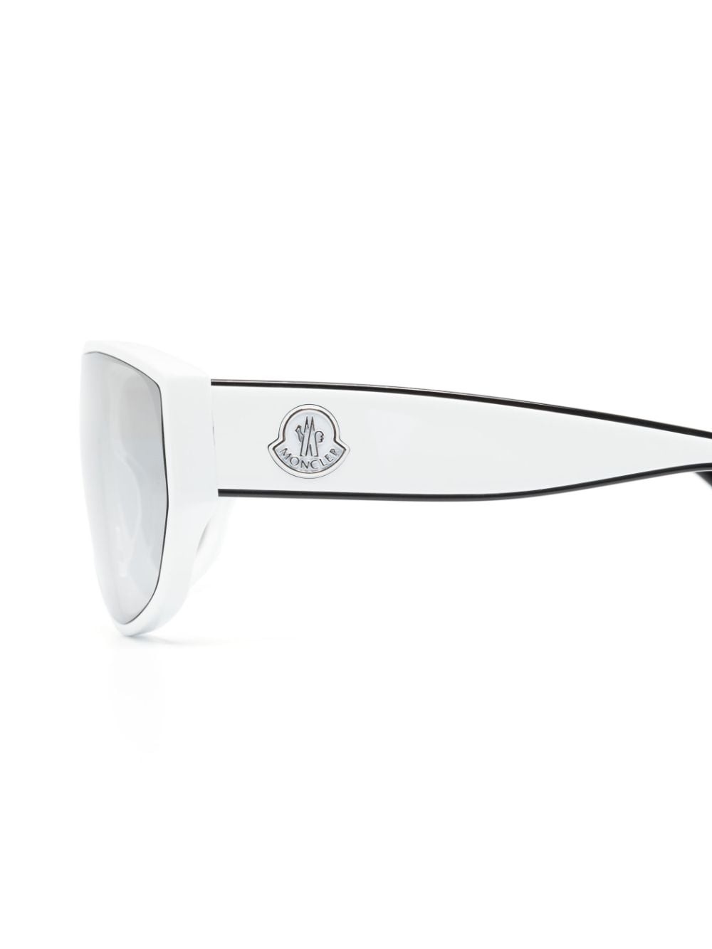 engraved-logo oversize-frame sunglasses - 3