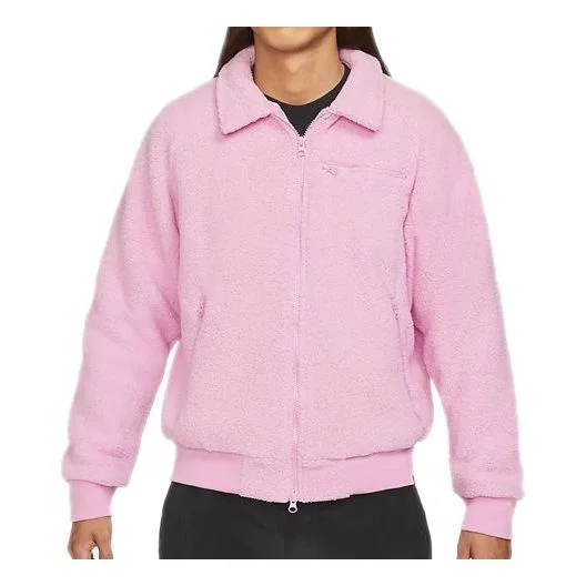 Nike SB Sherpa Solid Color Sports Skateboard Jacket Pink CK5286-629 - 1