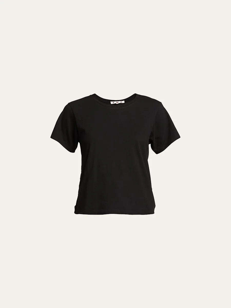 Classic Cotton Short-Sleeve Crewneck Tee - 1