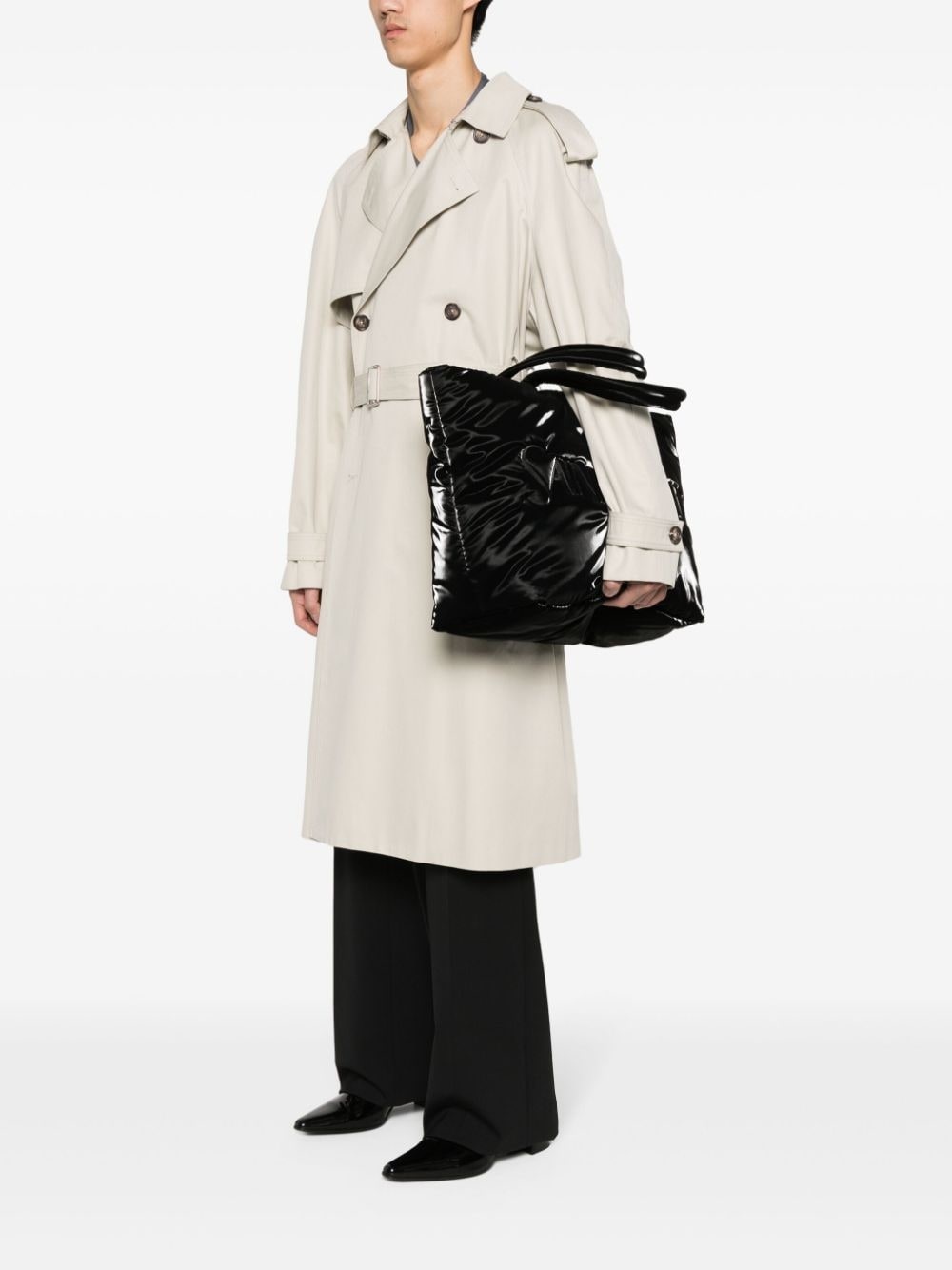 debossed-logo tote bag - 2