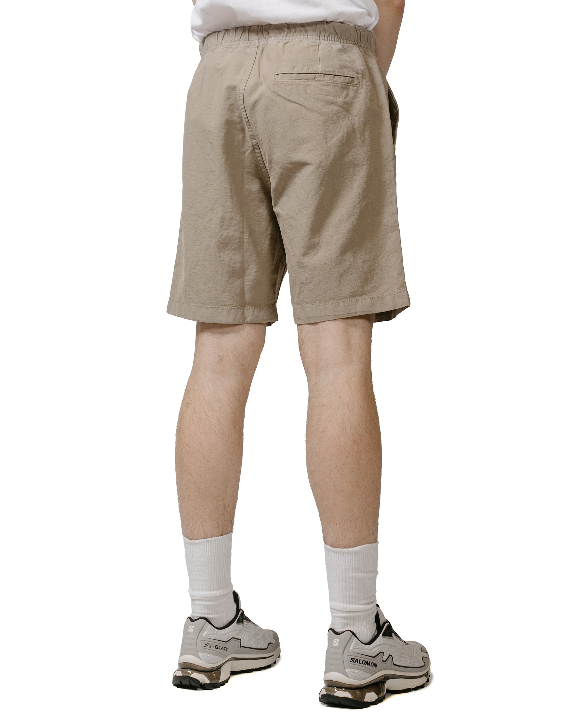 Ezra Relaxed Cotton Linen Short Clay - 3