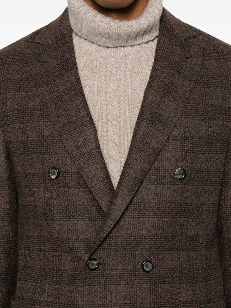 double-breasted checked blazer 5
