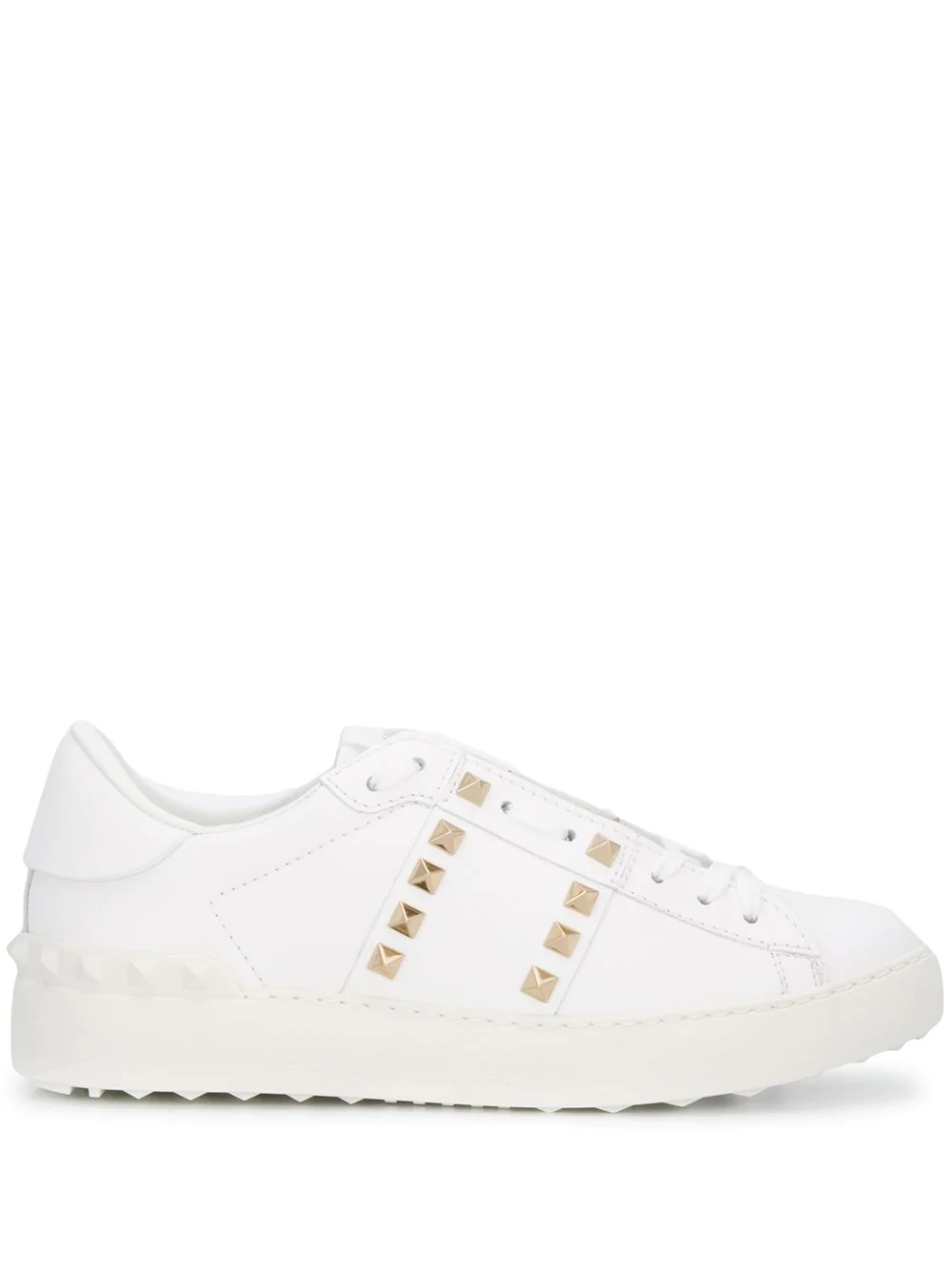 Rockstud-embellished low-top sneakers - 1