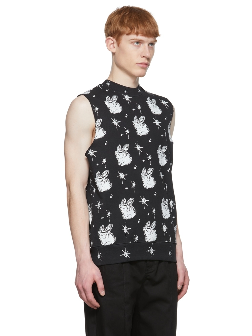 Black Cotton Vest - 2