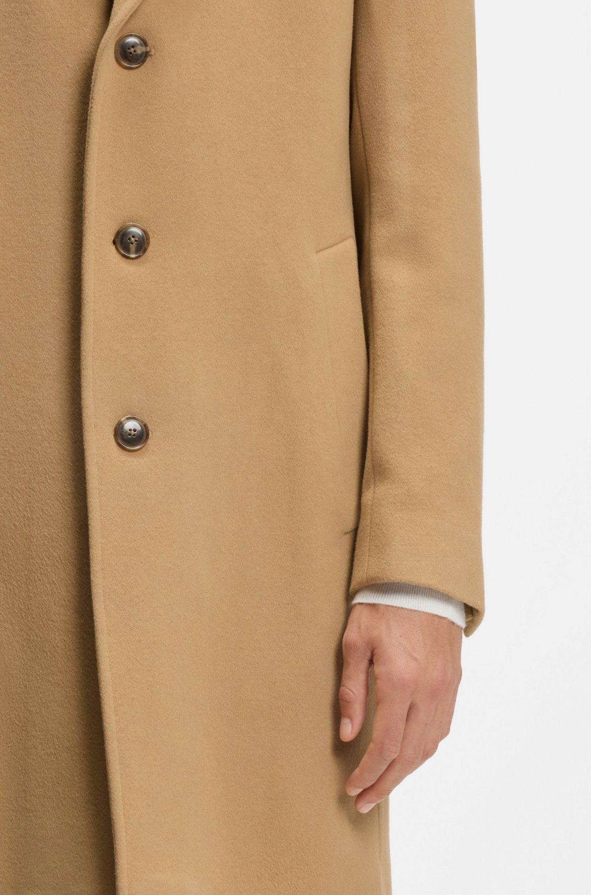 FORMAL COAT IN A WOOL BLEND - 6