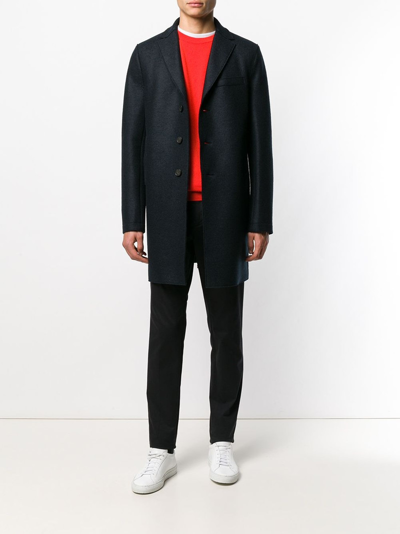 Harris Wharf London one button single breasted coat outlook