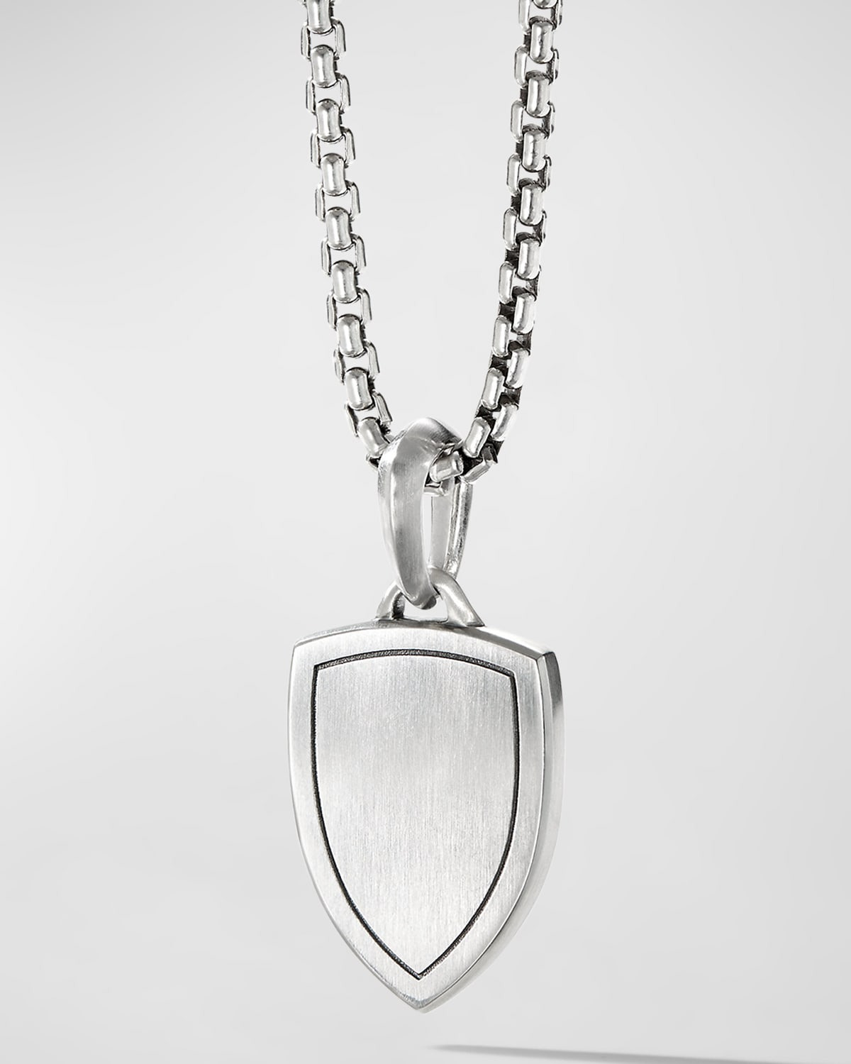 Men's St. Michael Pendant in Silver, 26mm - 4