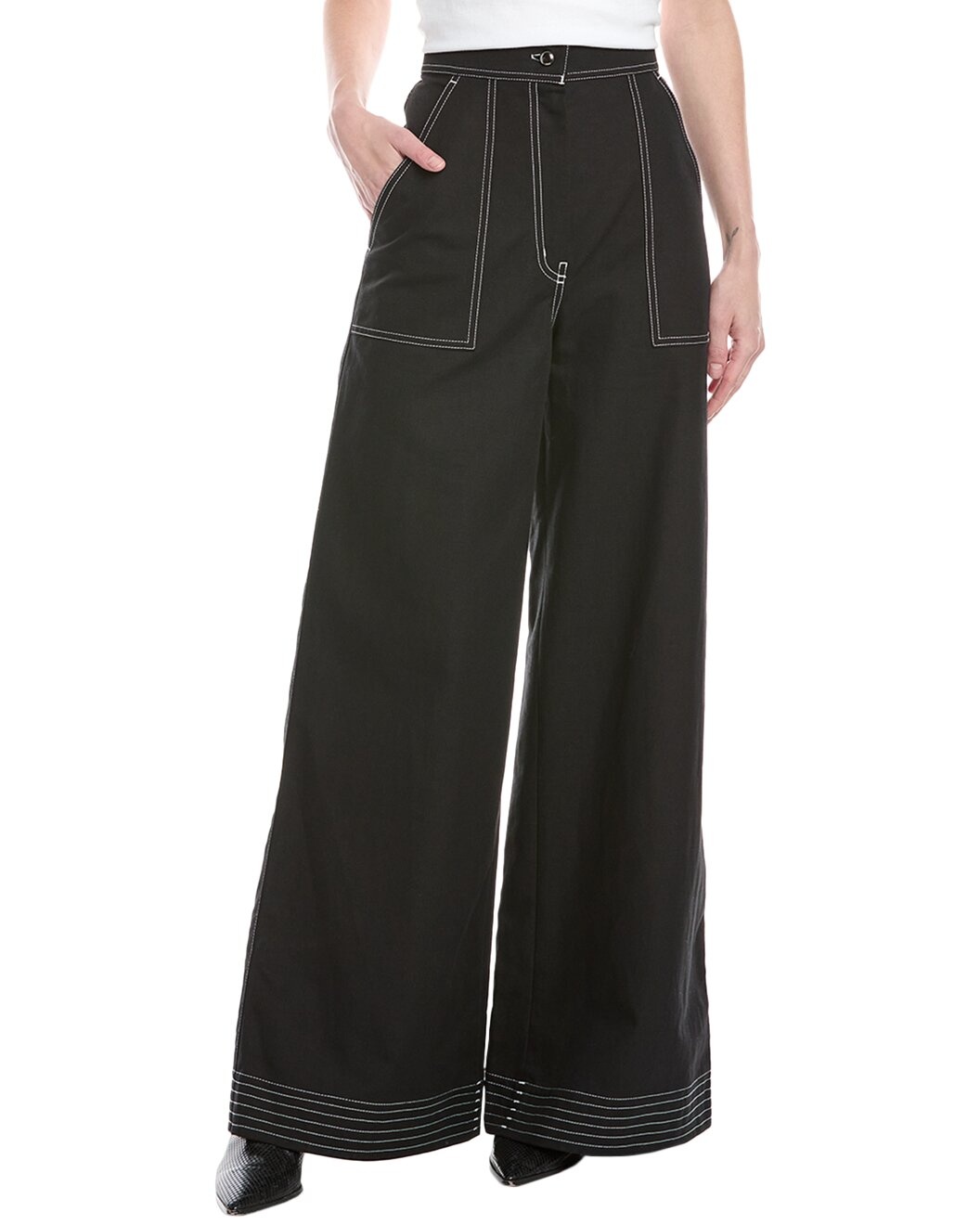 Max Mara Oboli Linen Blend Trouser - 1