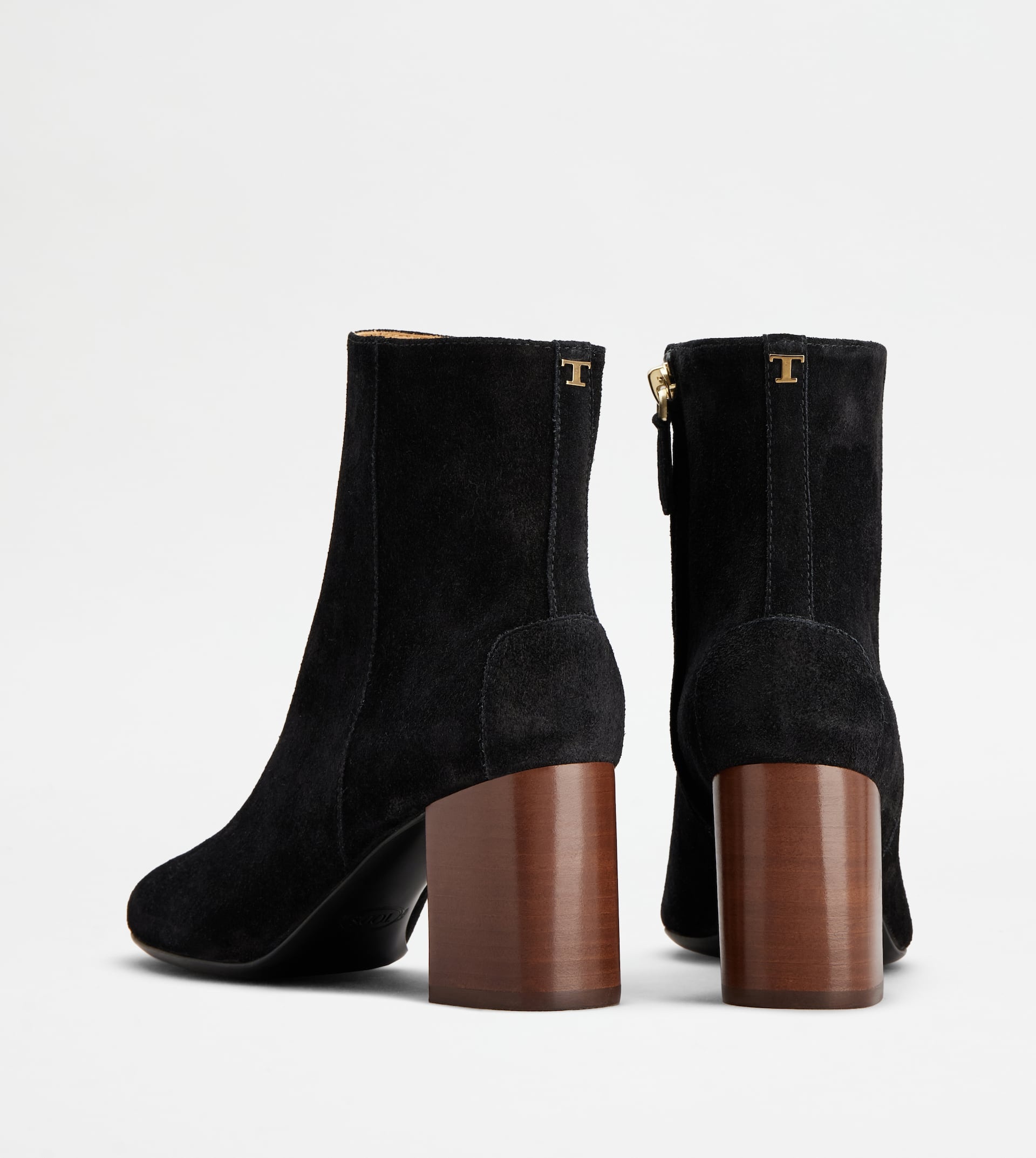 ANKLE BOOTS IN SUEDE - BLACK - 2