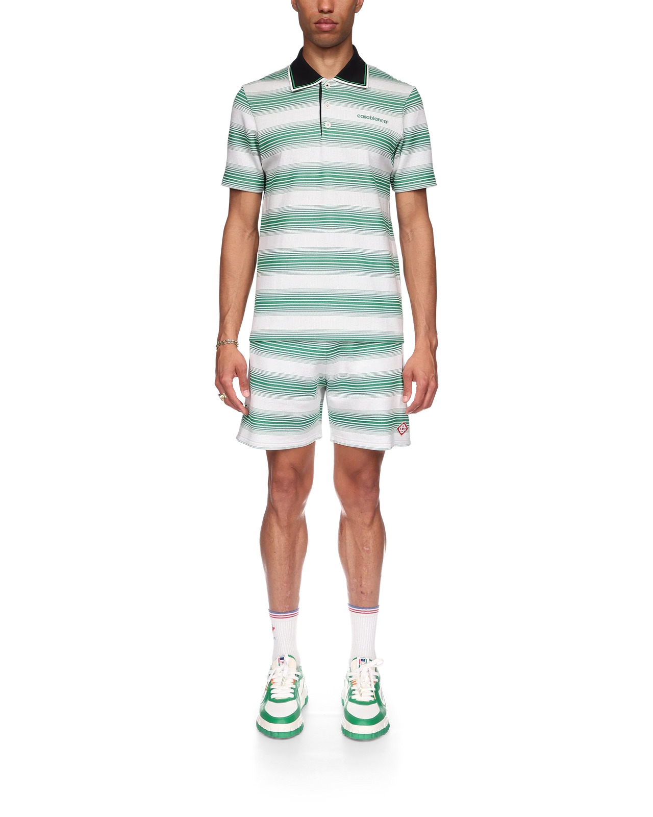 Gradient Stripe Polo Shirt - 2