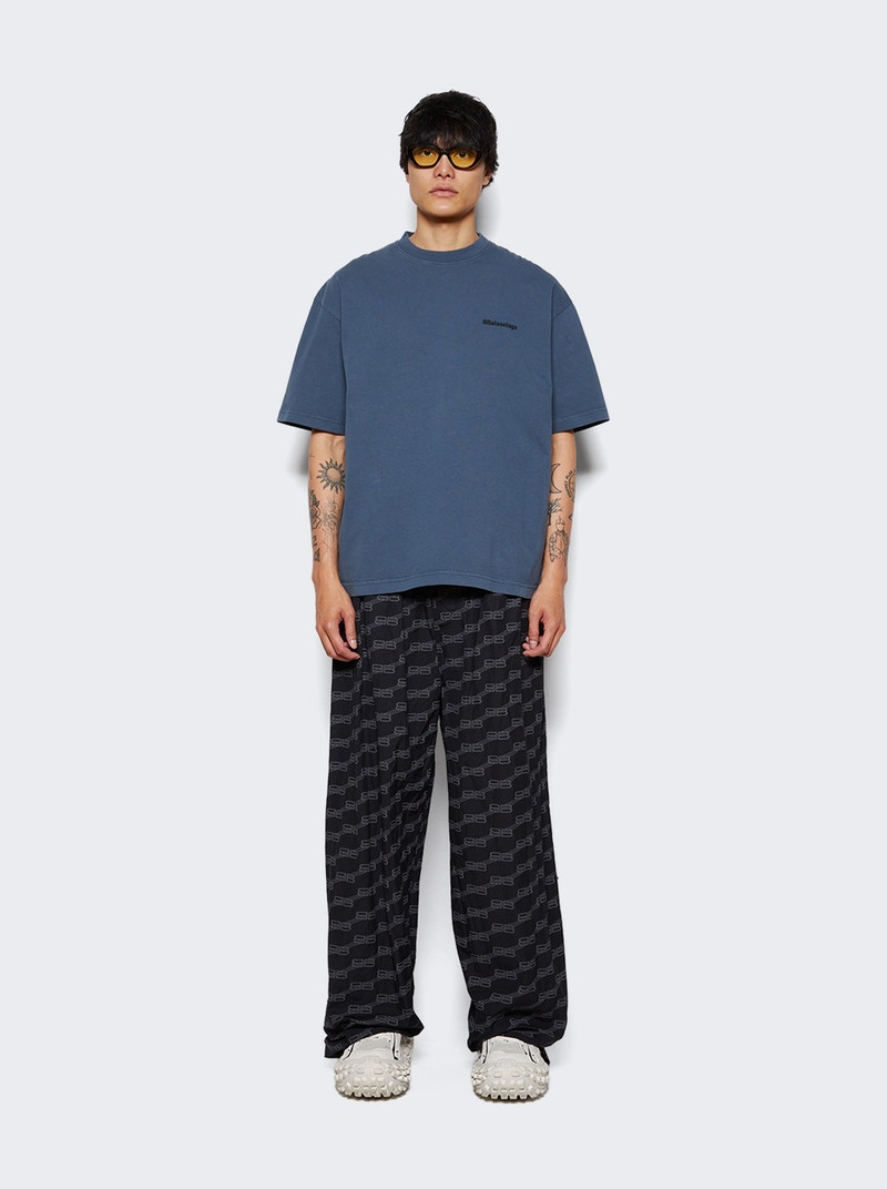 BALENCIAGA Corporate T-Shirt Washed Blue outlook