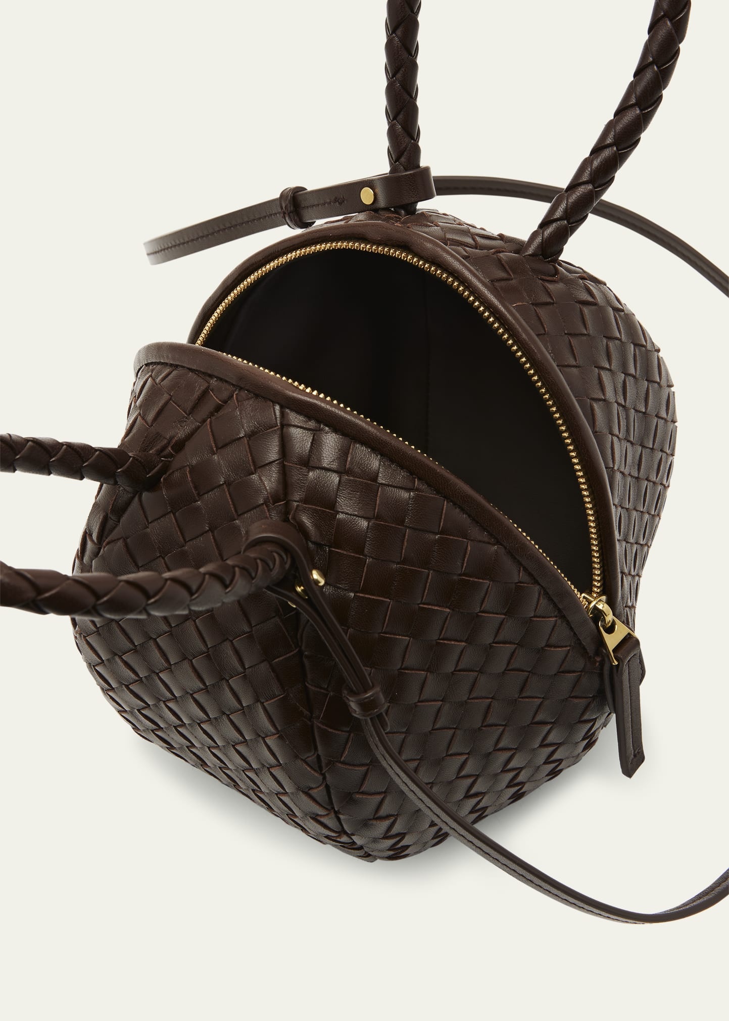Mava Intrecciato Lambskin Top-Handle Bag - 4