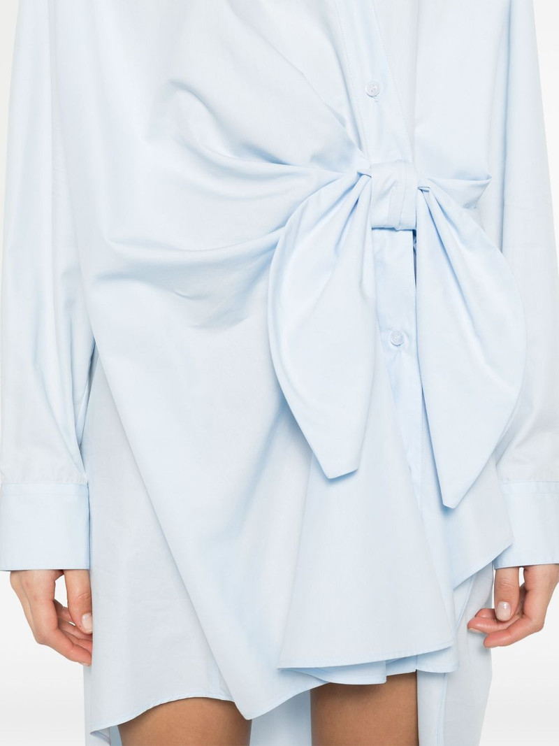 knotted mini shirt dress 5