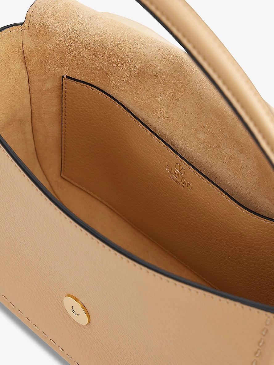 Locò V-Logo leather shoulder bag - 4