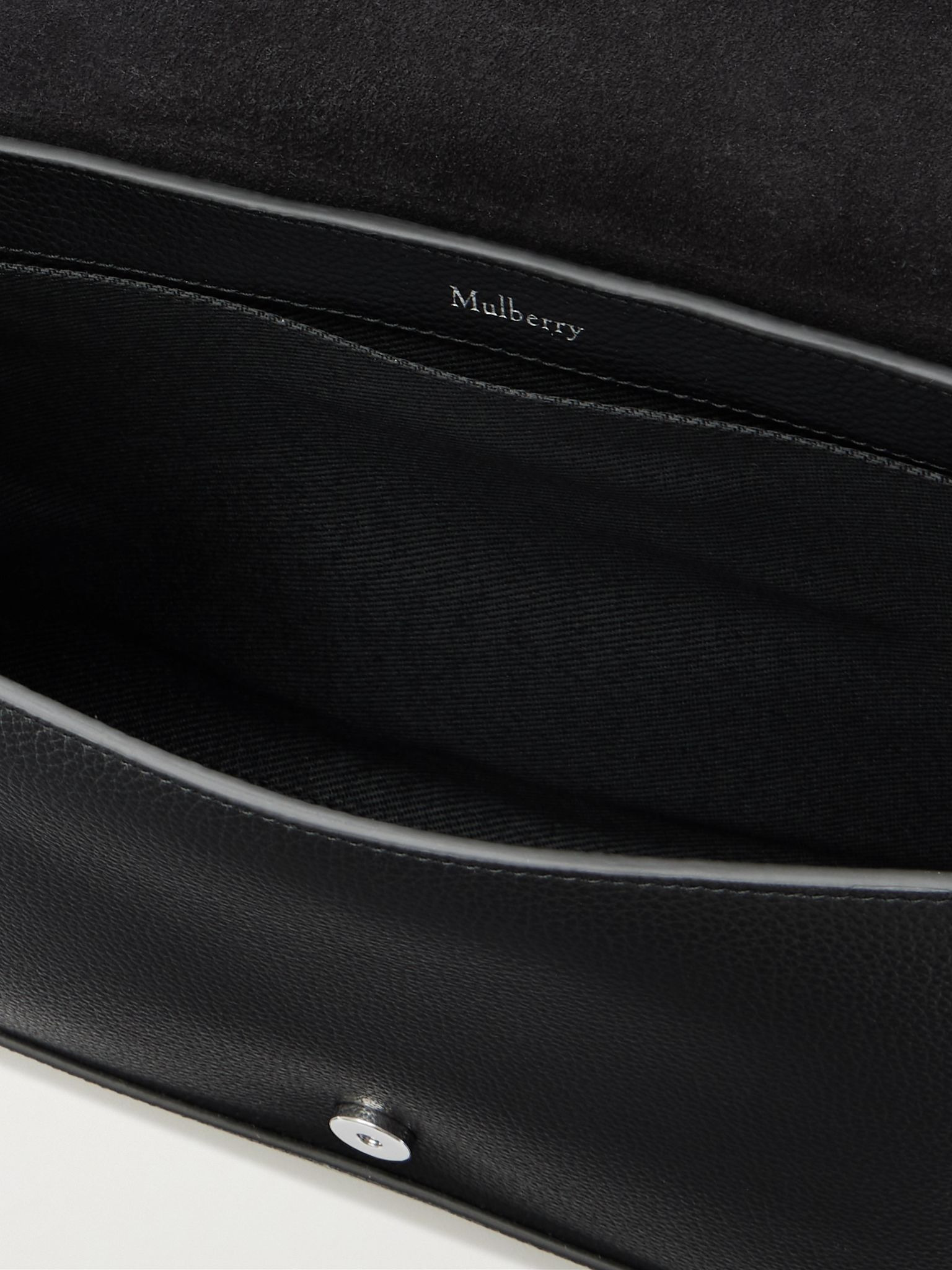 Chiltern Small Full-Grain Leather Messenger Bag Black - 5