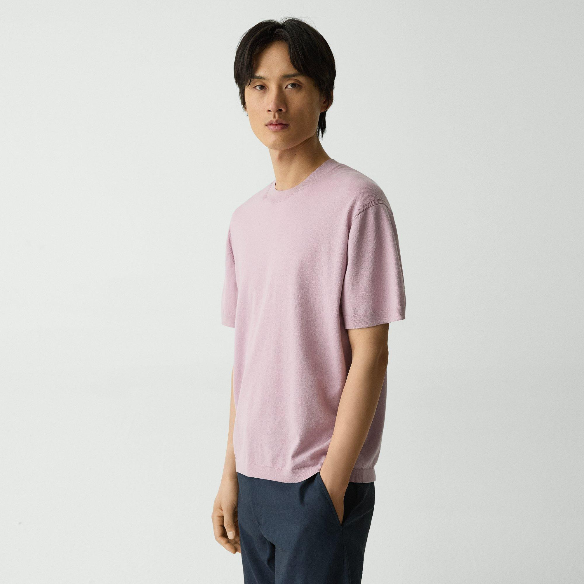 Relaxed Crewneck Tee in Cotton Light Twist - 3